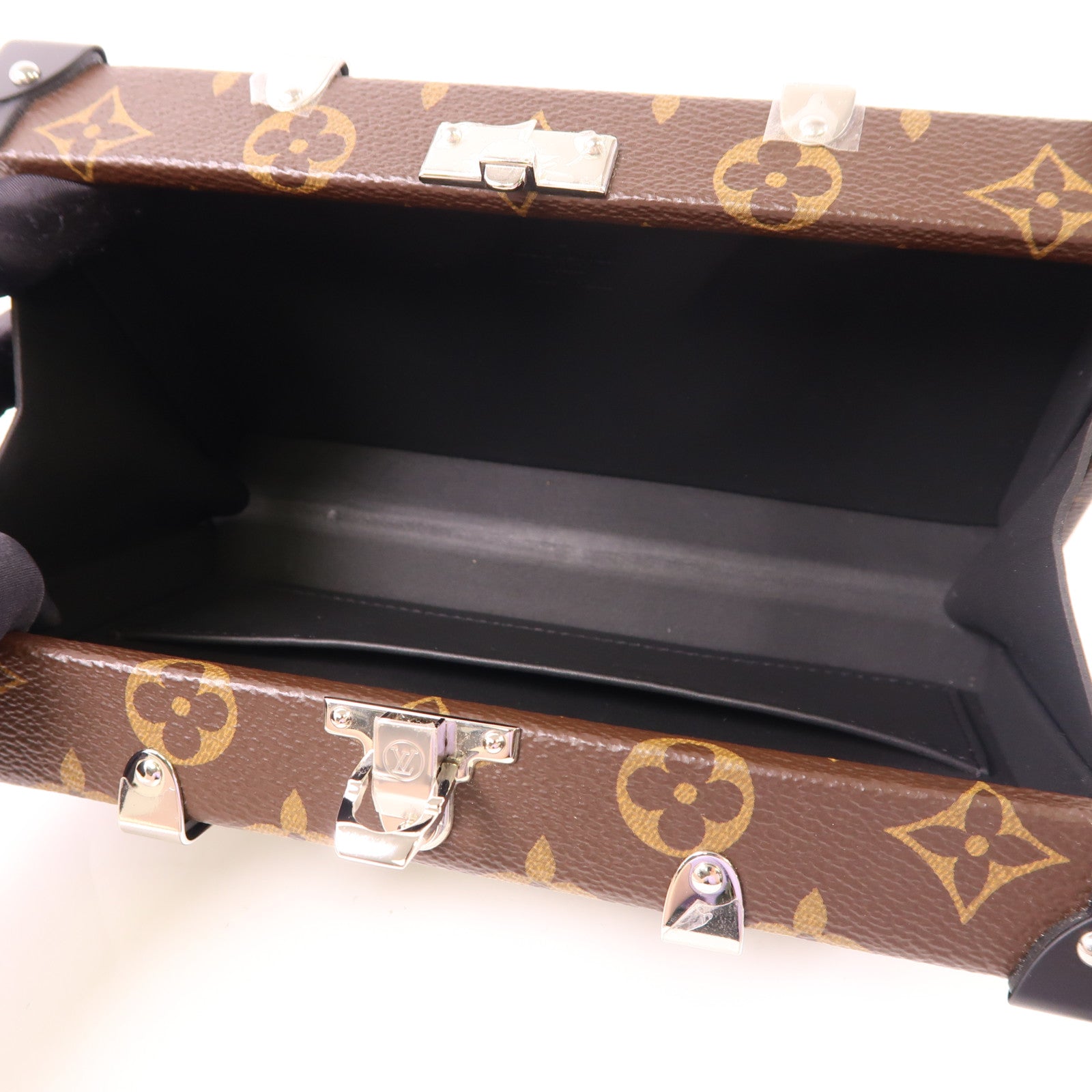 LOUIS VUITTON Monogram Macassar Neo Wallet Trunk銀扣肩背袋