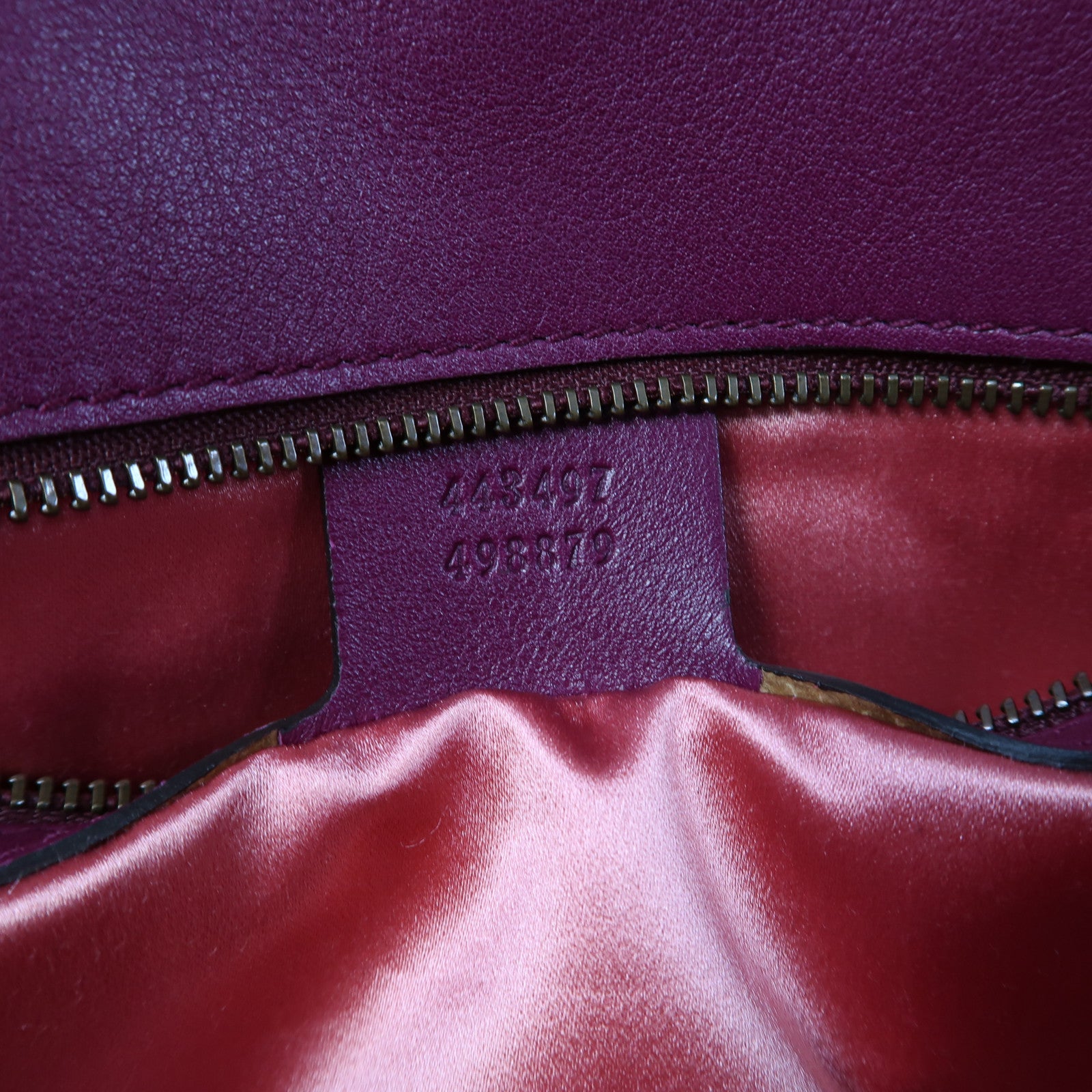 GUCCI 【激減優惠】絨布GG Marmont金扣鏈帶肩背袋紫色
