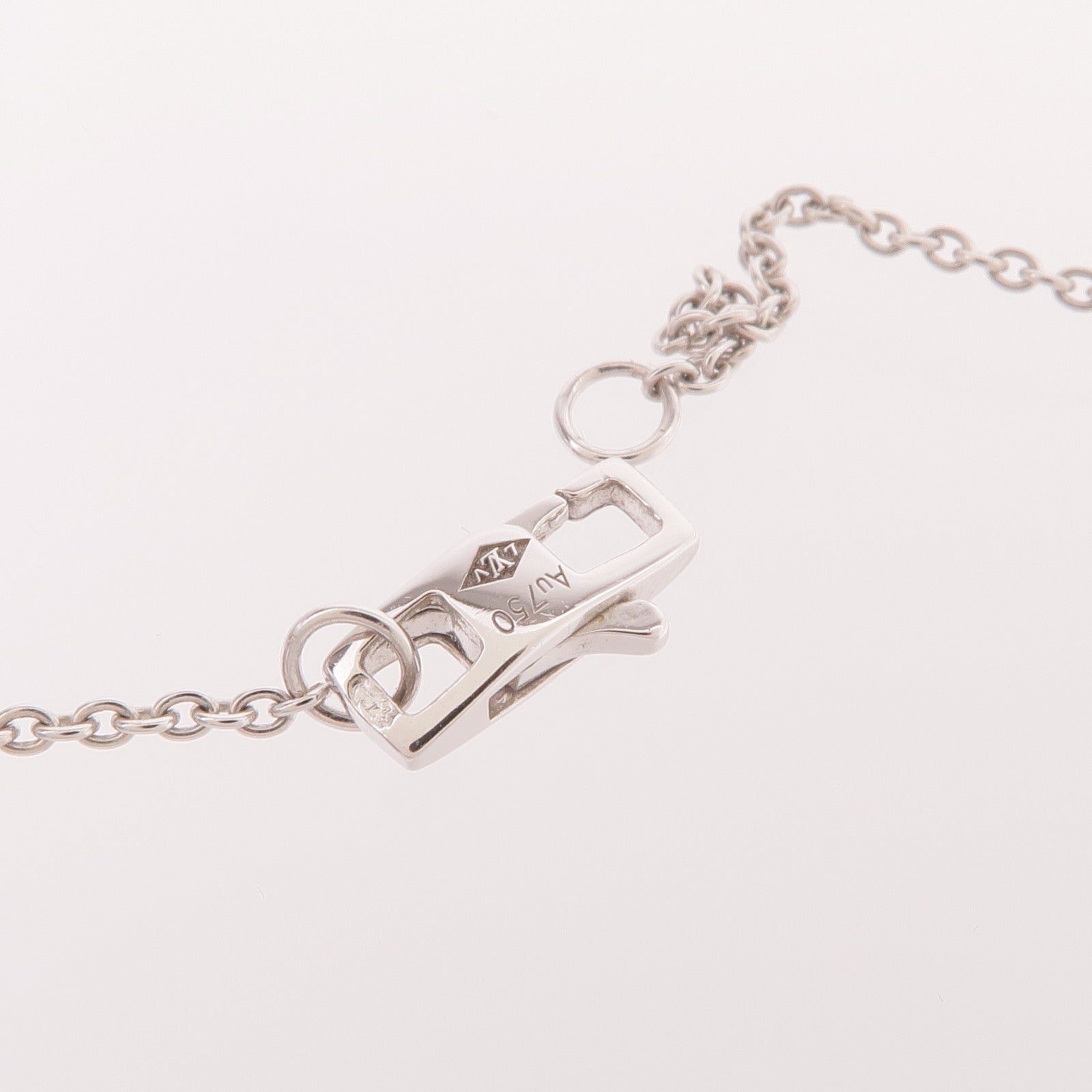 LOUIS VUITTON 18K白金Empreinte Pendant Diamonds鑽石項鍊