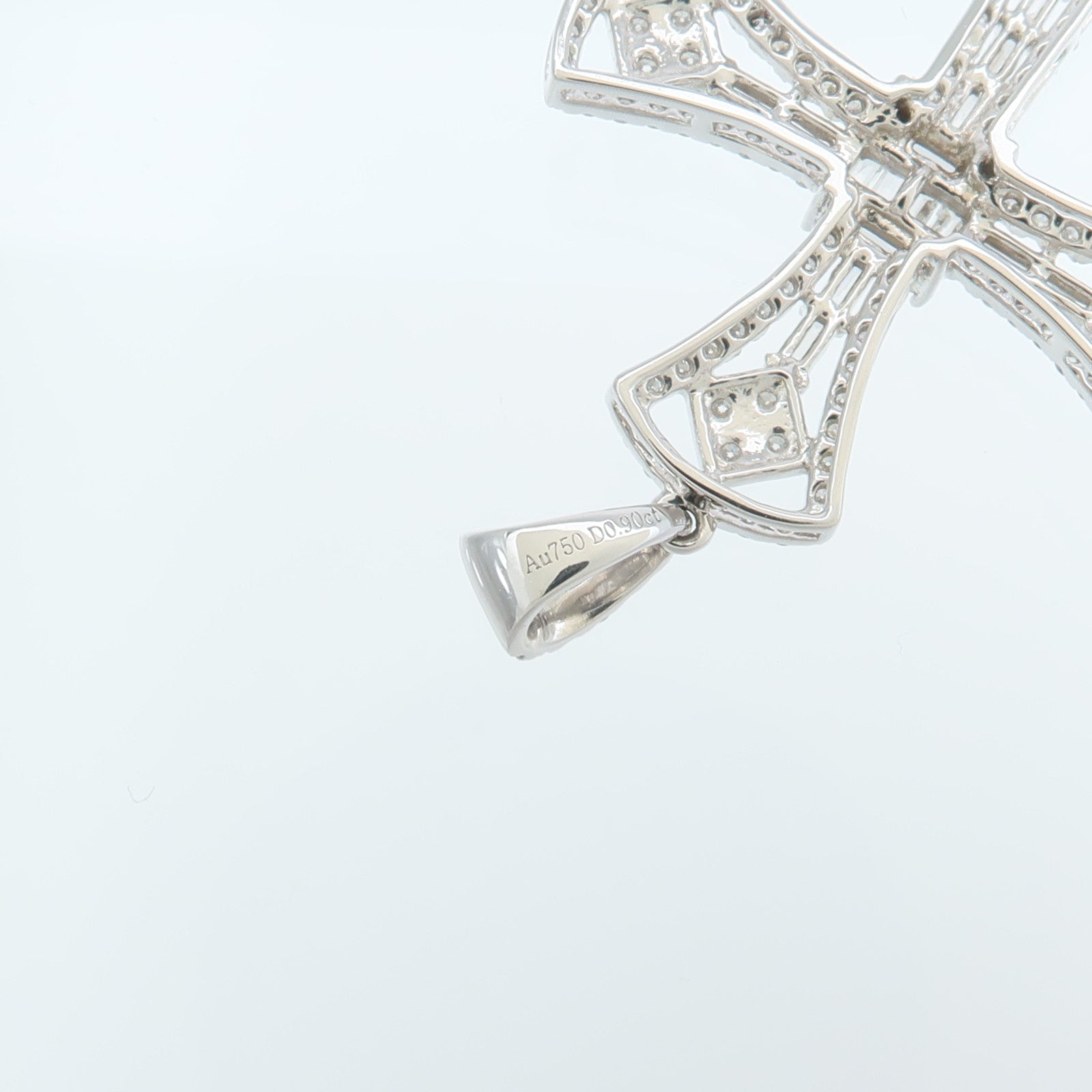 JEWELRY 18K白金Diamond Pendant鑽石吊墜