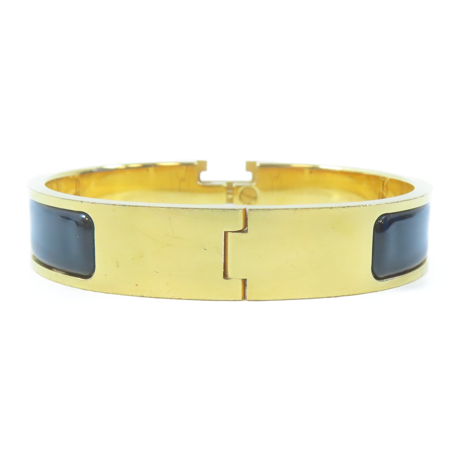 HERMES 金屬Clic H手鐲黑色