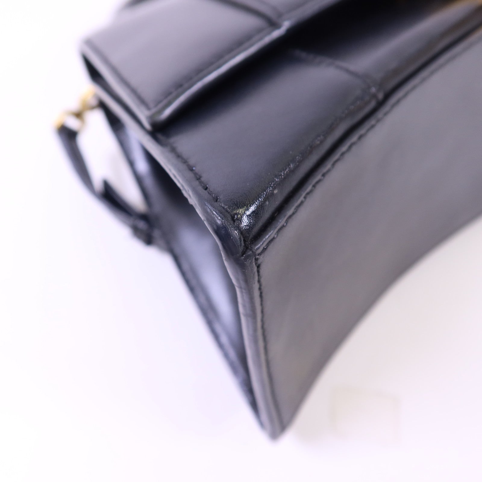 BALENCIAGA 【激減優惠】牛皮皮革Hourglass Small Top Handle金扣手挽肩背兩用袋