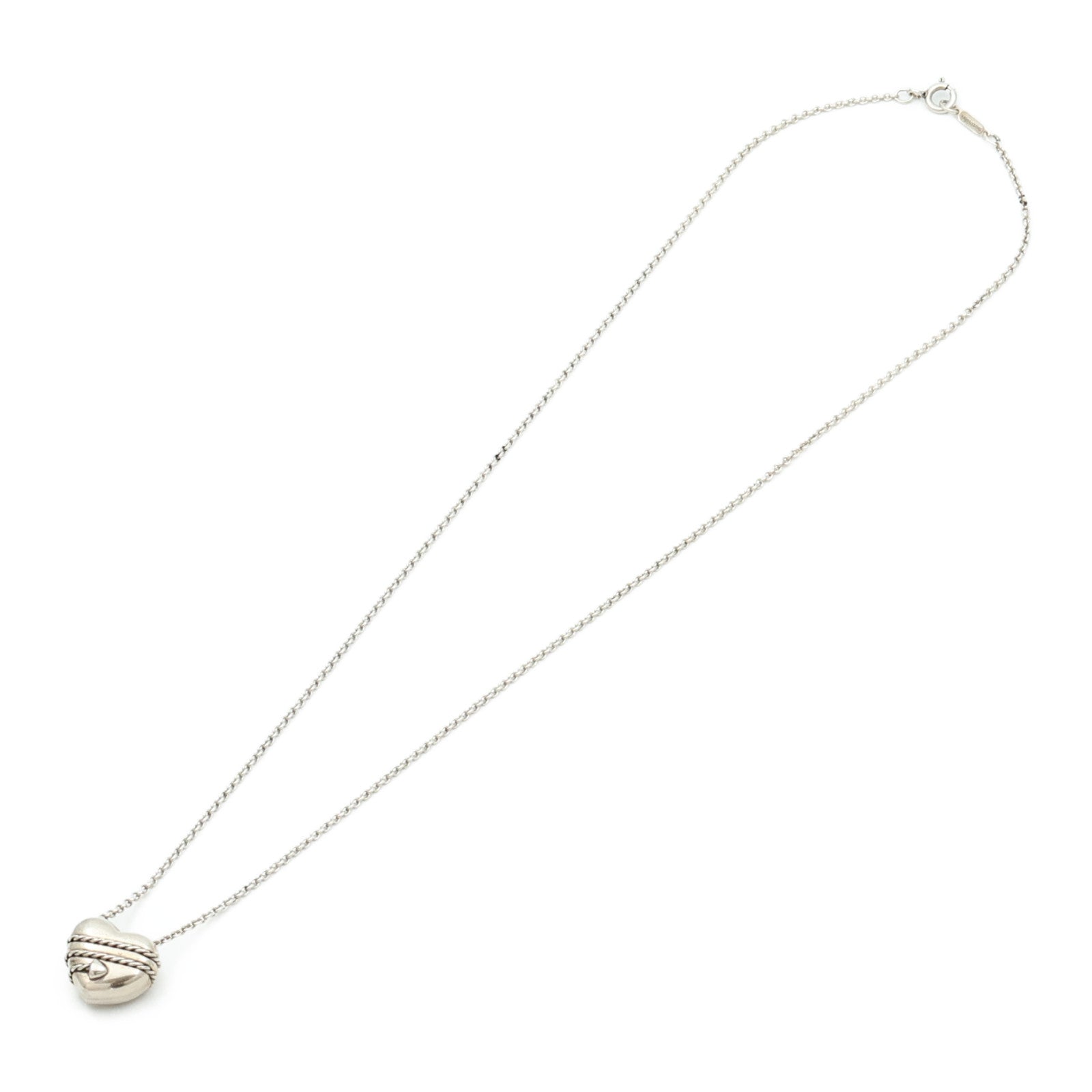 TIFFANY＆CO 925純銀Heart Necklace項鍊