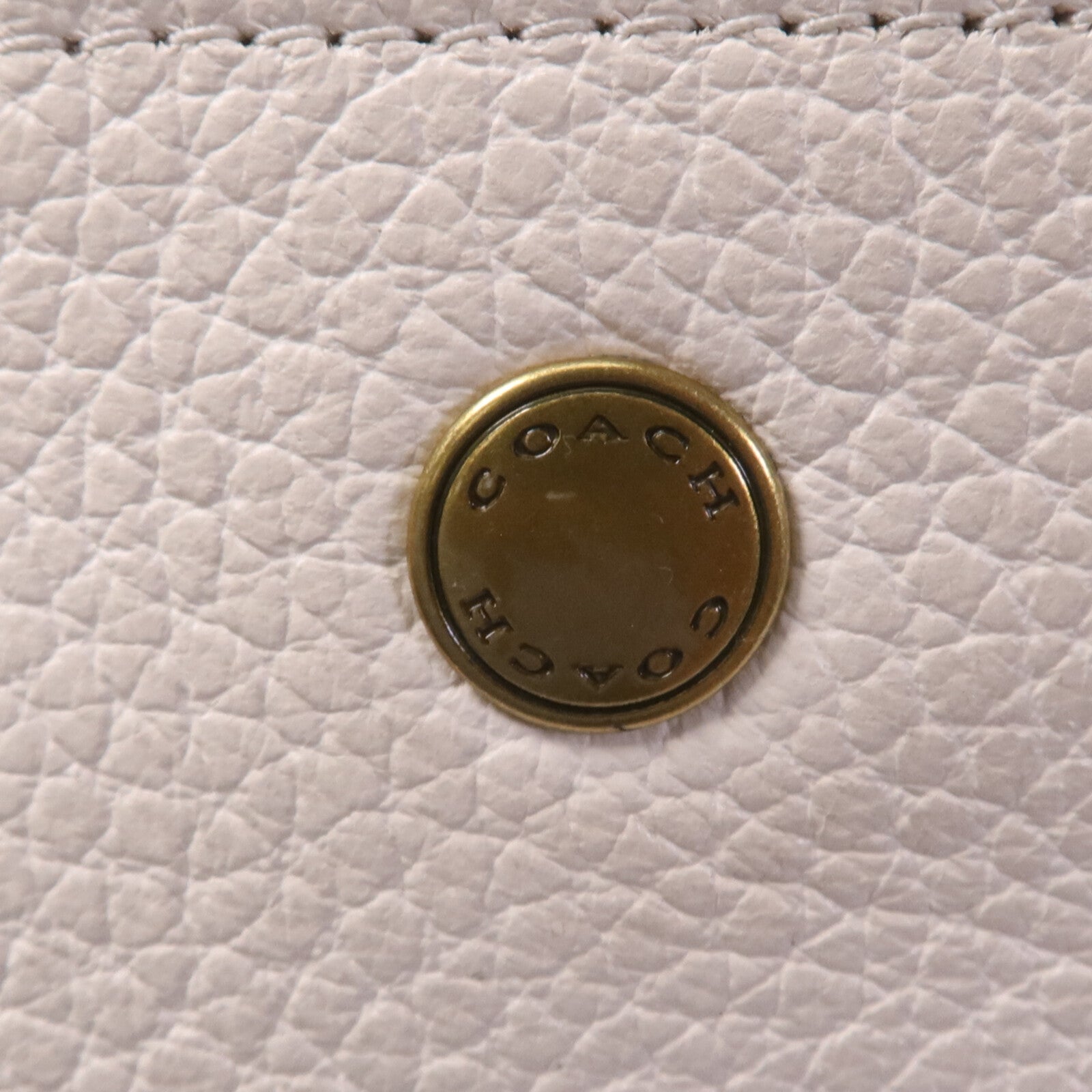 COACH 牛皮皮革2 Way Shoulder Bag金扣手挽肩背兩用袋