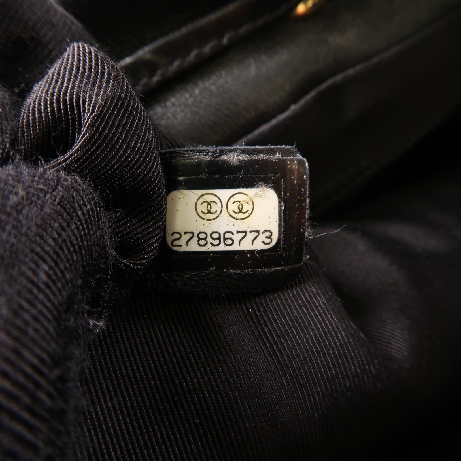 CHANEL 羊皮皮革Backpack金扣背包黑色