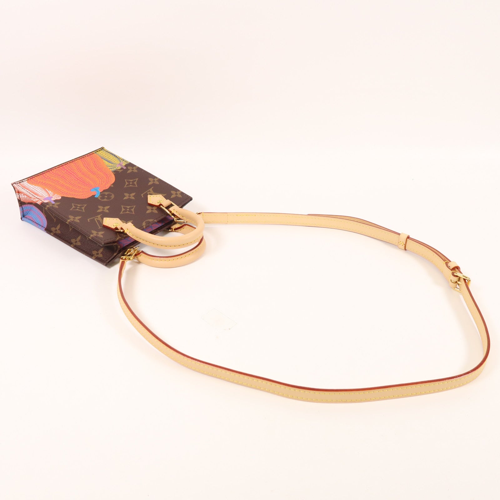 LOUIS VUITTON Monogram YK Pefit Sac Plat金扣手挽肩背兩用袋