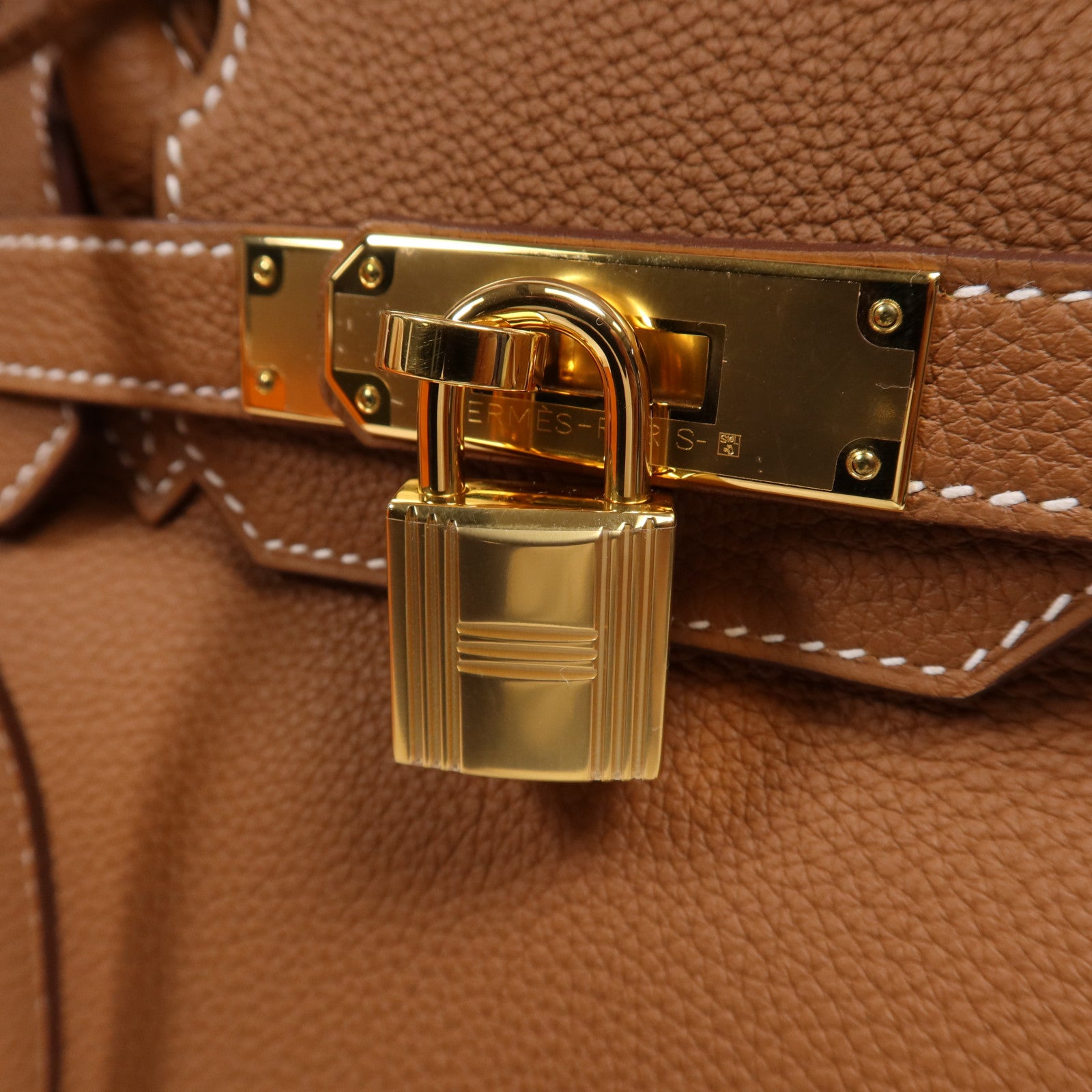 HERMES Togo皮革Birkin 30金扣手挽袋Gold