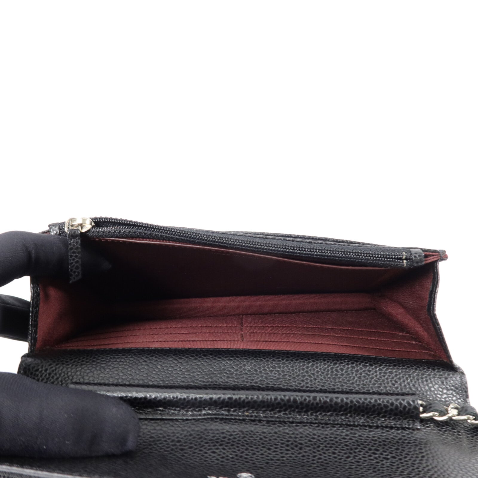 CHANEL 牛皮皮革WOC Wallet On Chain鏈帶肩背袋