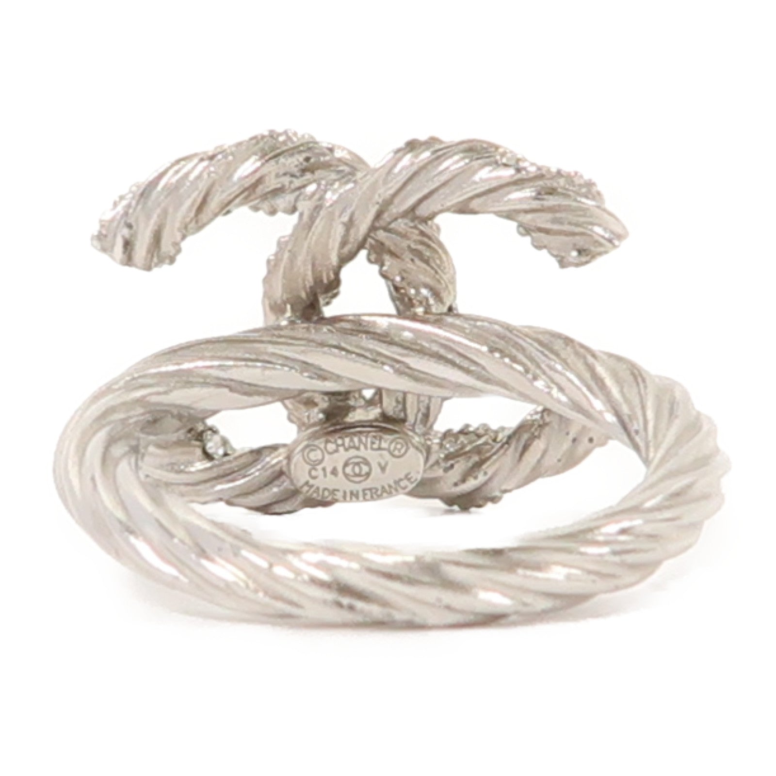 CHANEL 金屬CC Logo Ring戒指US#6