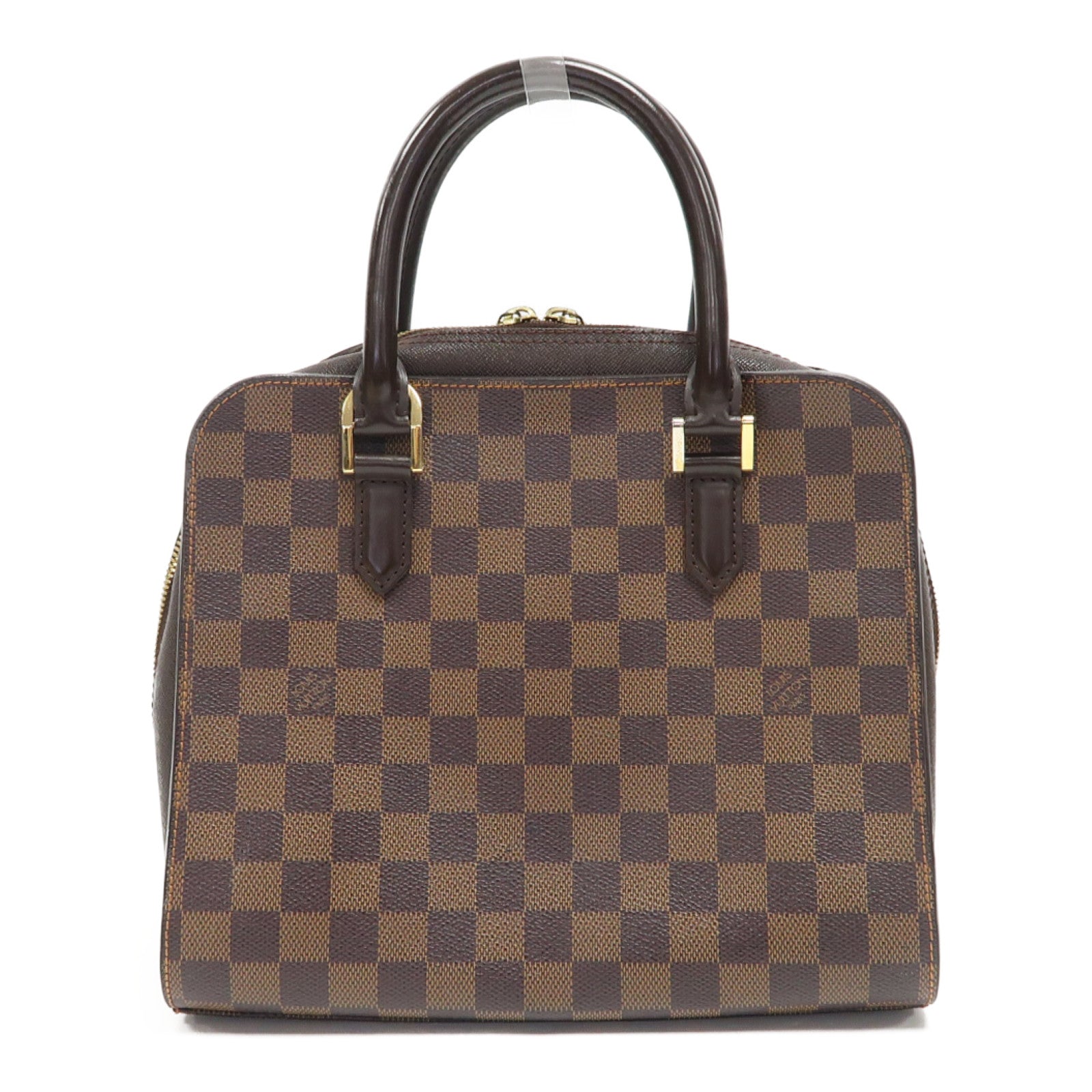 LOUIS VUITTON 【激減優惠】Damier Ebene Triana金扣手挽袋啡色