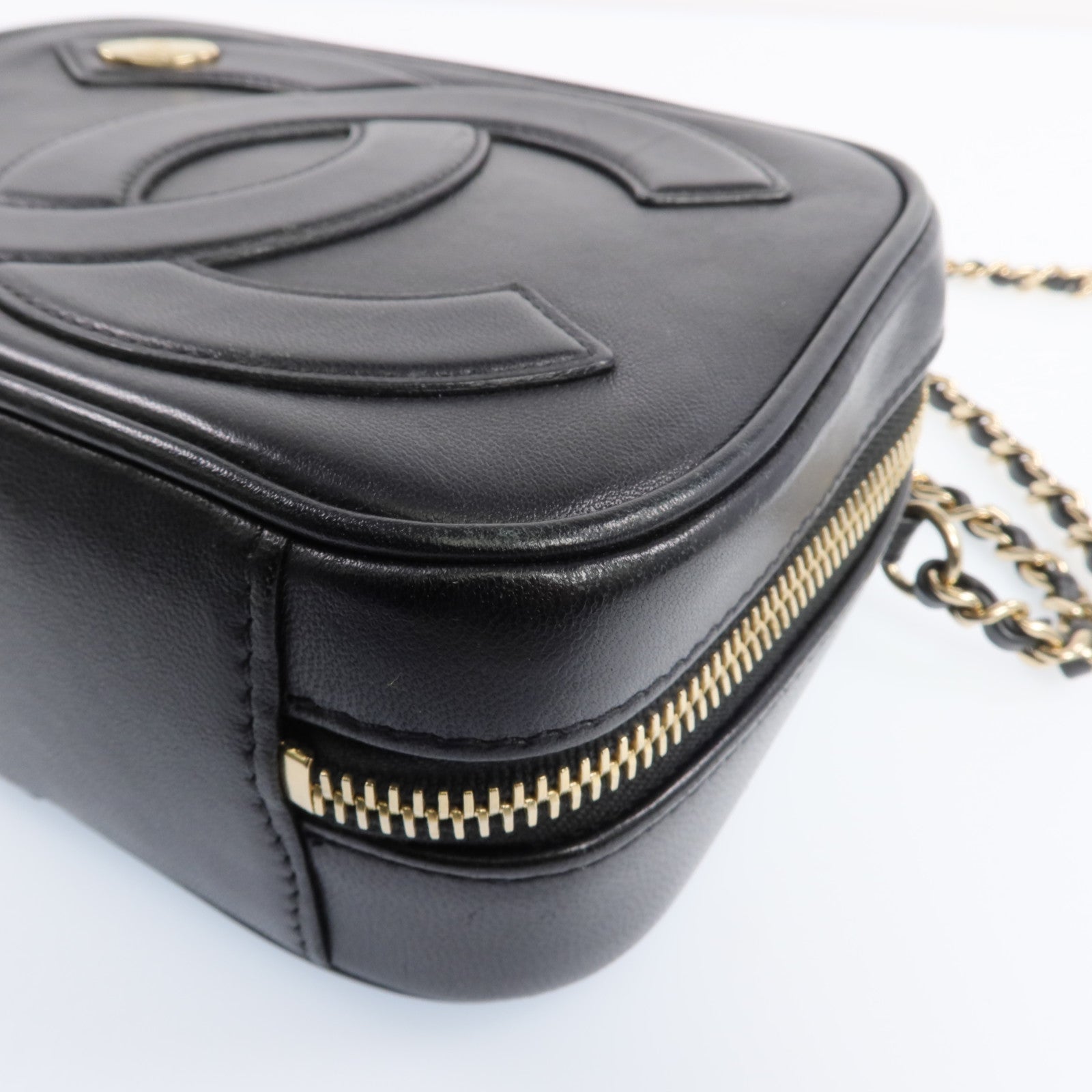 CHANEL 【激減優惠】牛皮皮革Shoulder Bag金扣鏈帶肩背袋