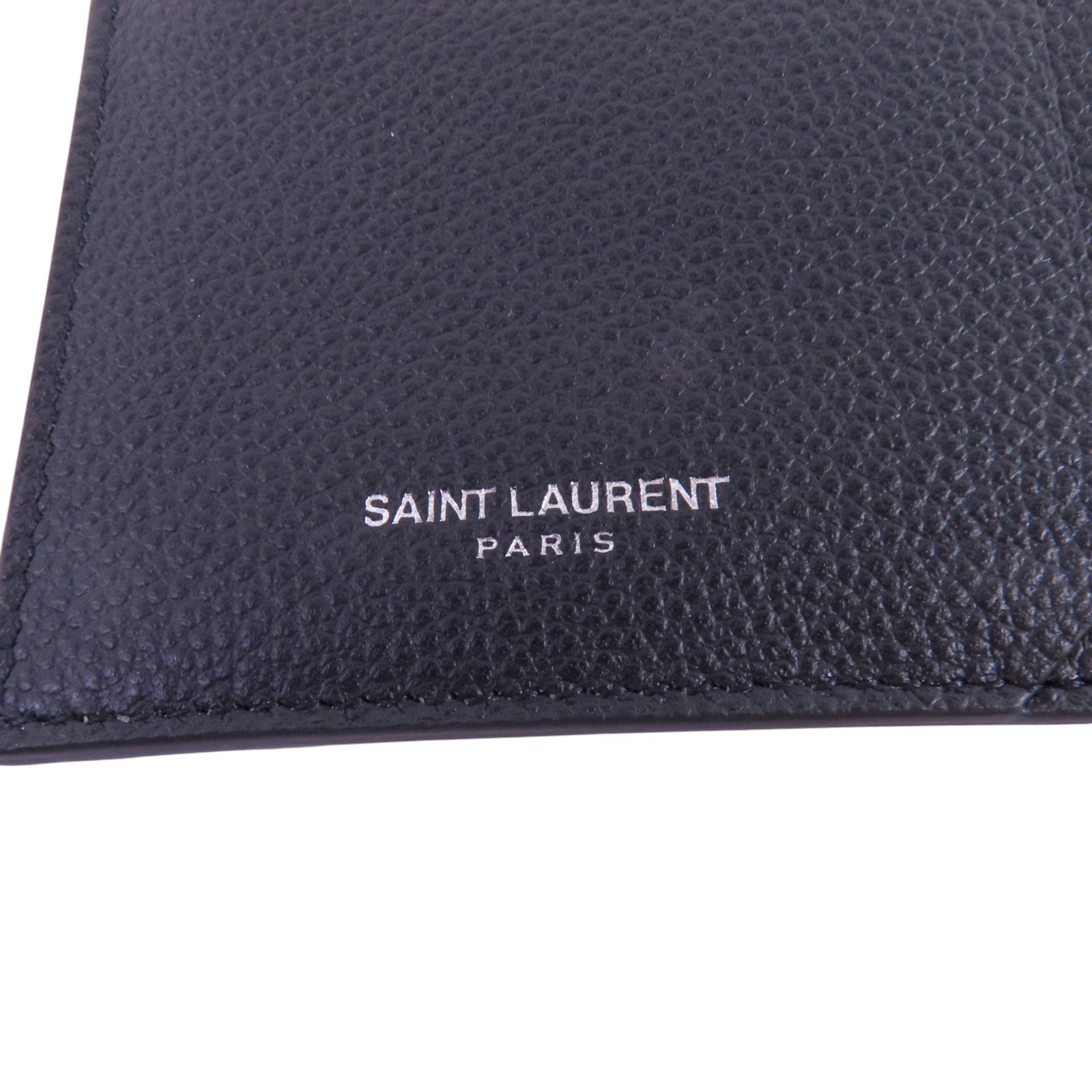 SAINT LAURENT YSL SHW Card Case Card Holder 458583 Calfskin Leather