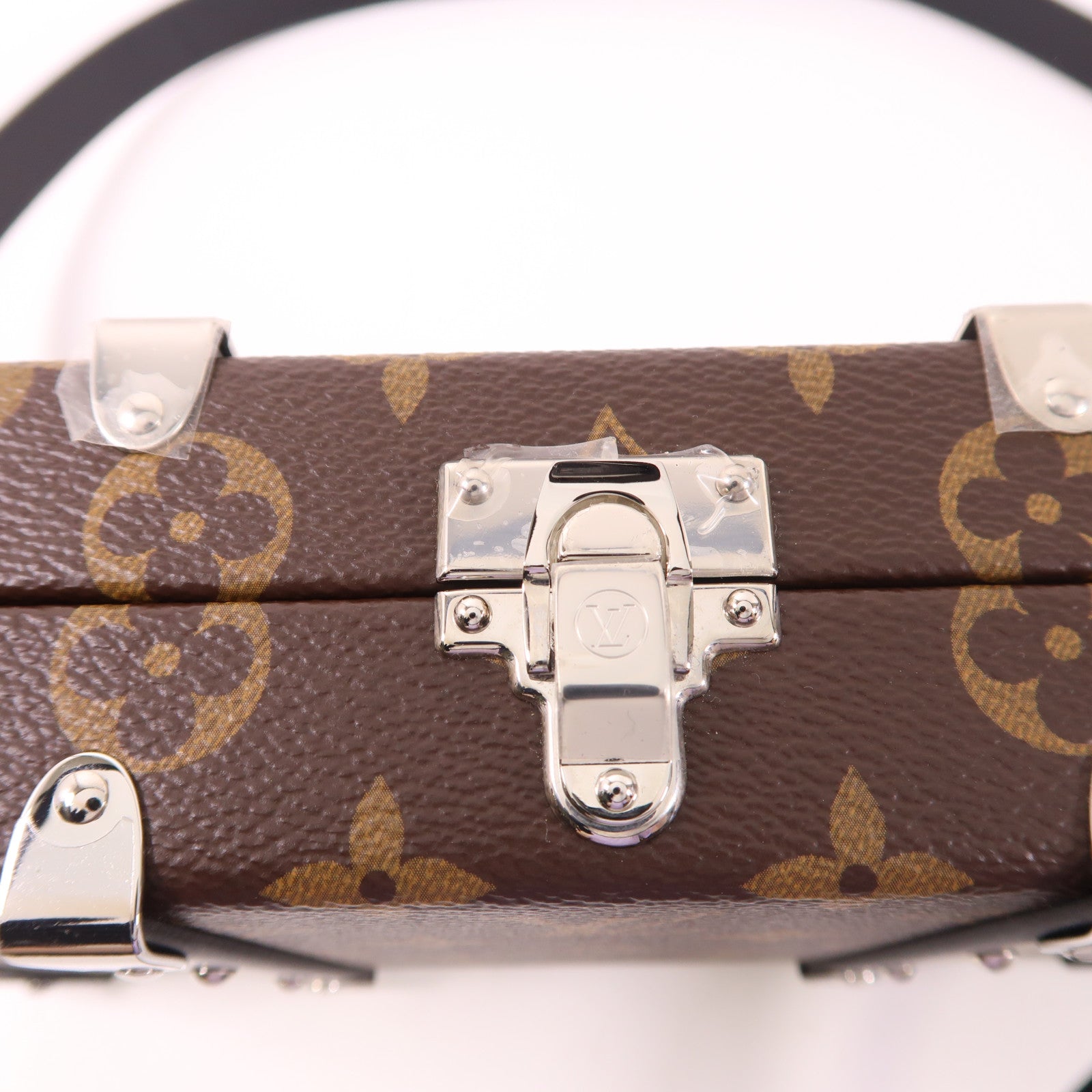LOUIS VUITTON Monogram Macassar Neo Wallet Trunk銀扣肩背袋