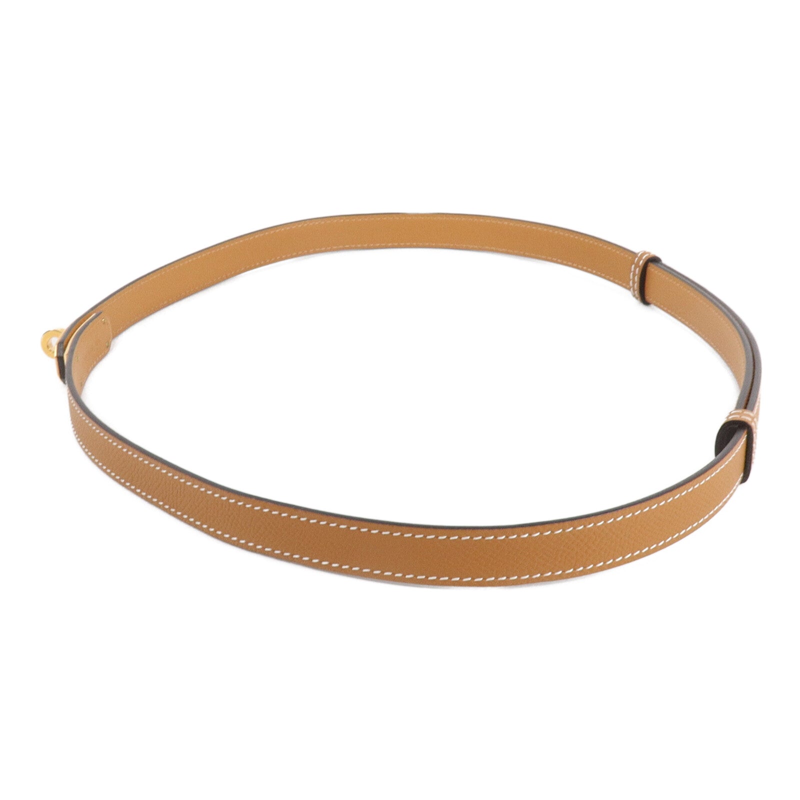 HERMES Epsom皮革Kelly 18 Belt皮帶Gold