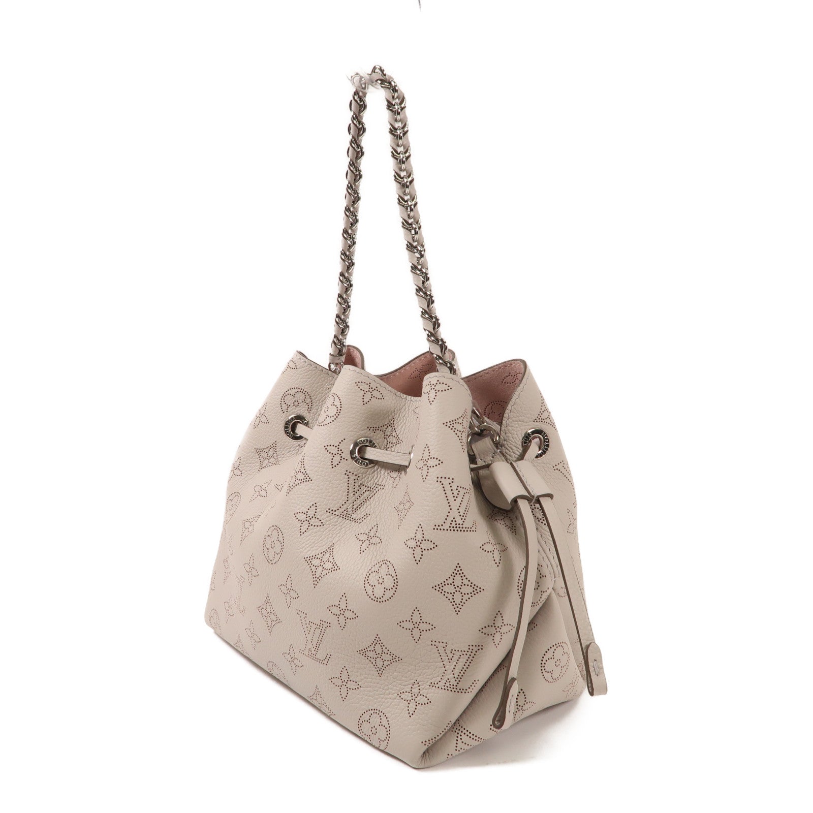 LOUIS VUITTON Mahina皮革Bella銀扣手挽肩背兩用袋