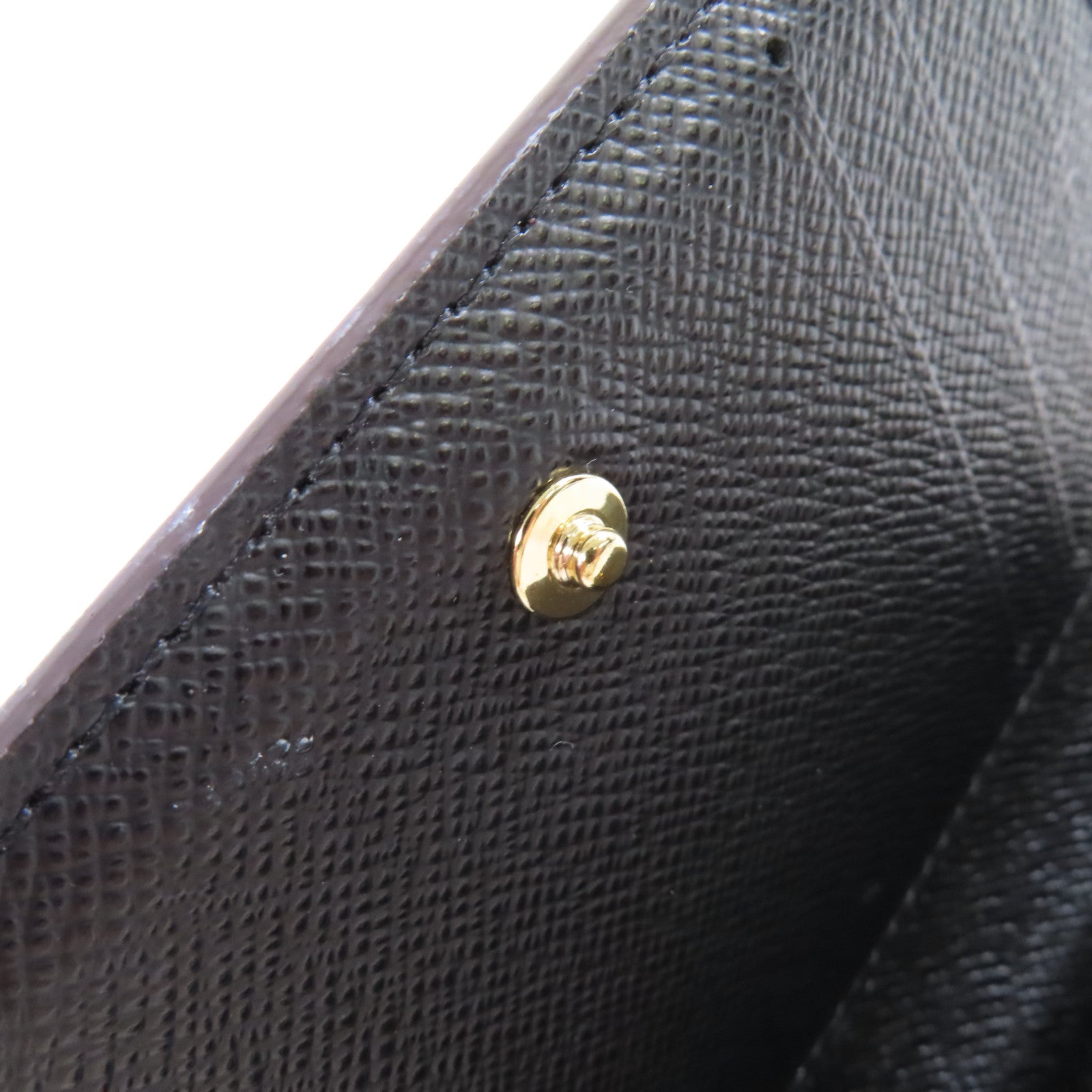 LOUIS VUITTON Monogram Lou Wallet金扣迷你錢包啡色