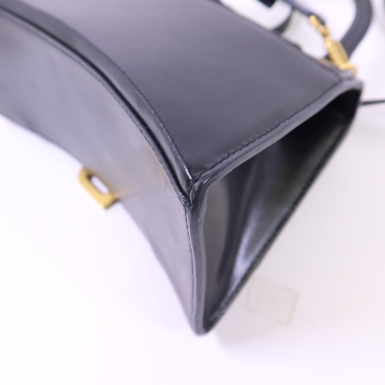 BALENCIAGA 【激減優惠】牛皮皮革Hourglass Small Top Handle金扣手挽肩背兩用袋