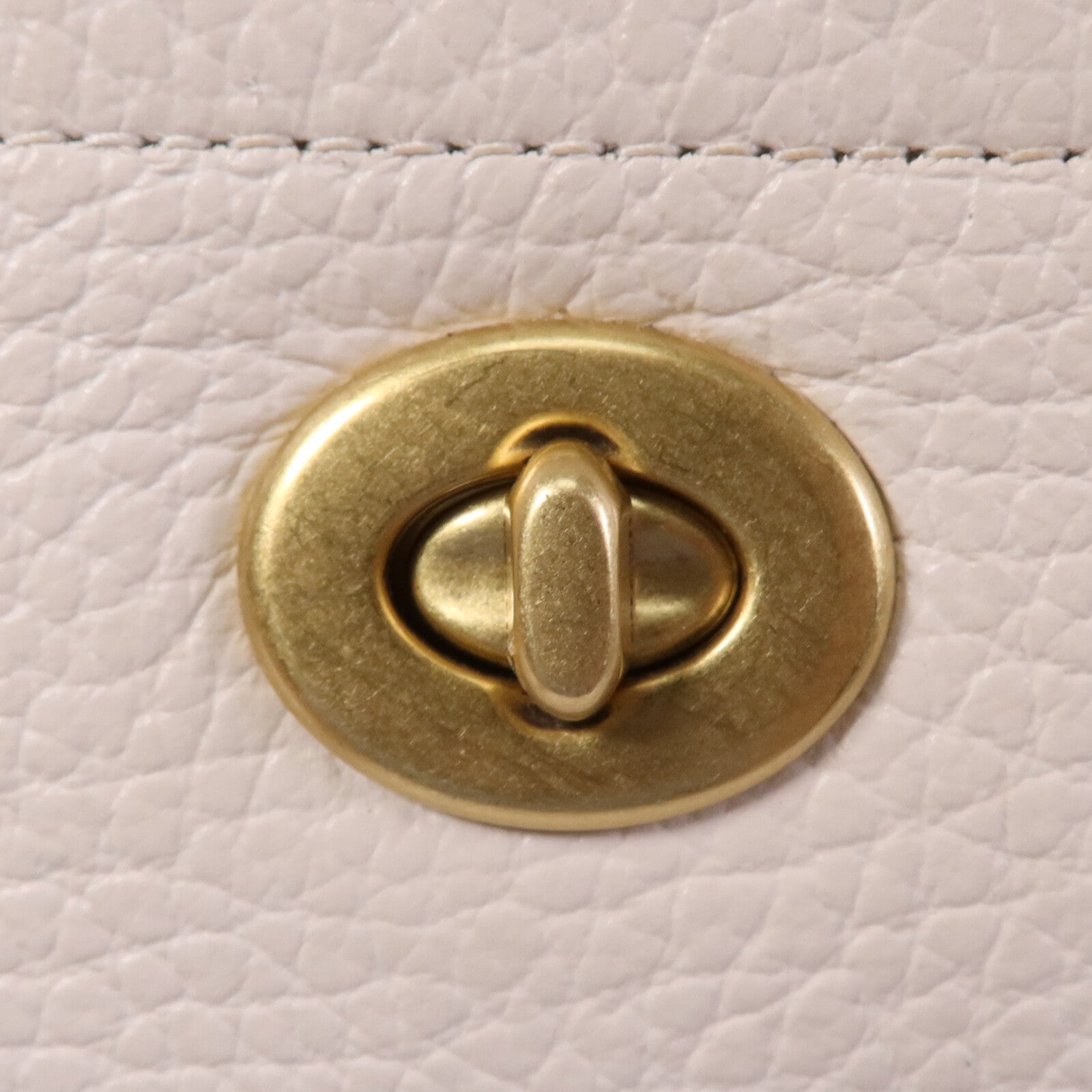 COACH 牛皮皮革2 Way Shoulder Bag金扣手挽肩背兩用袋