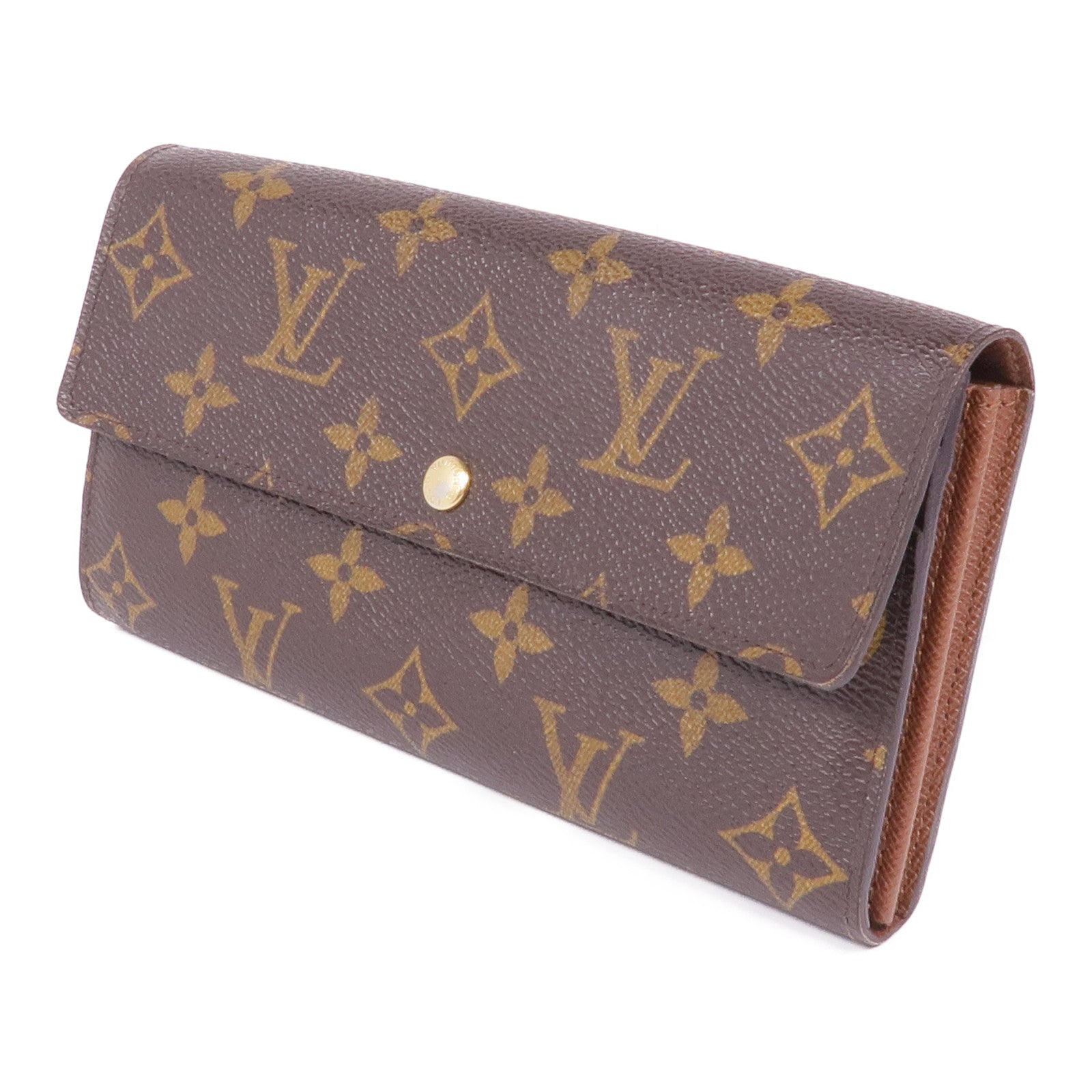LOUIS VUITTON 【激減優惠】Monogram Portefeuille Sarah金扣長錢包