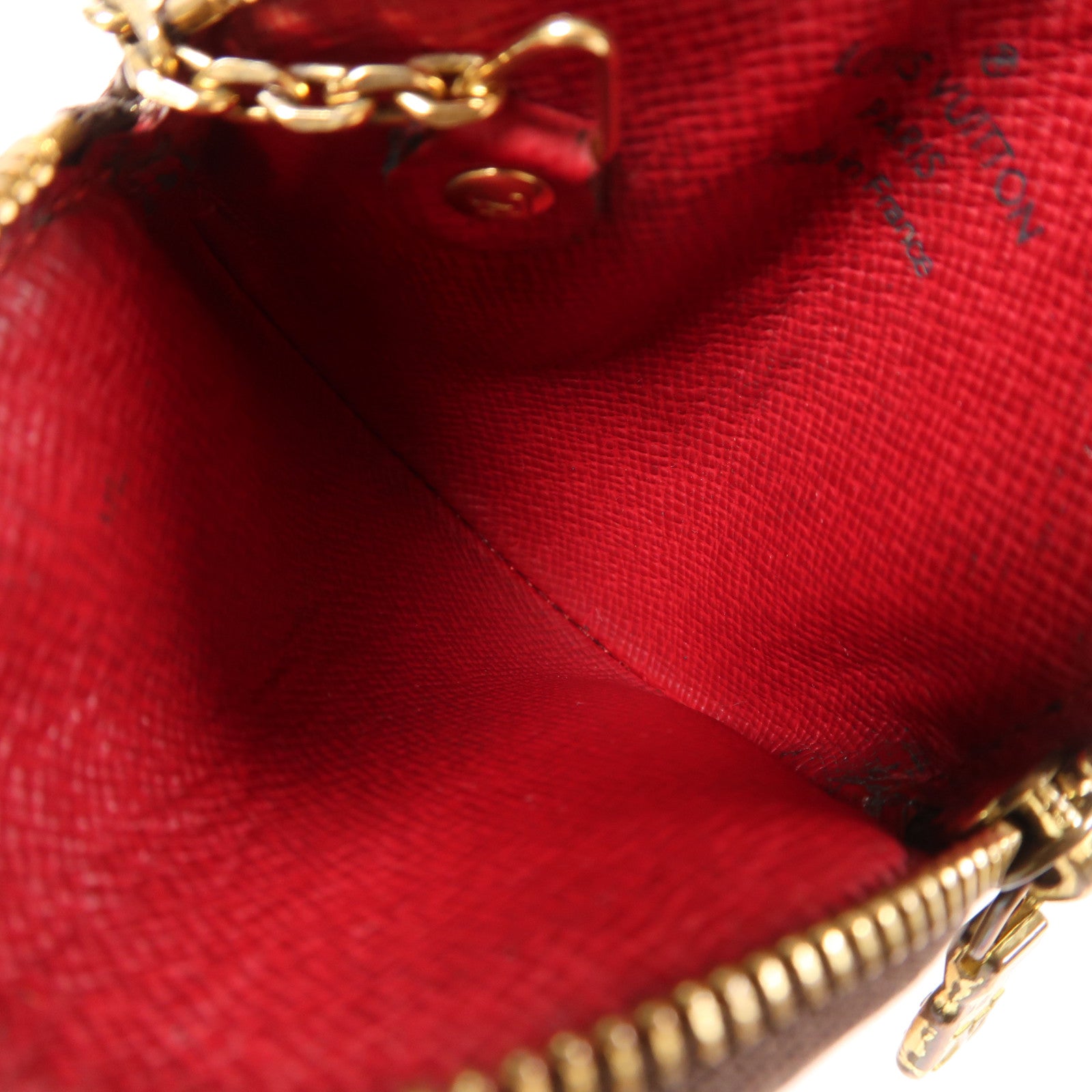 LOUIS VUITTON Monogram Cherry Coin Case金扣零錢包啡色/紅色