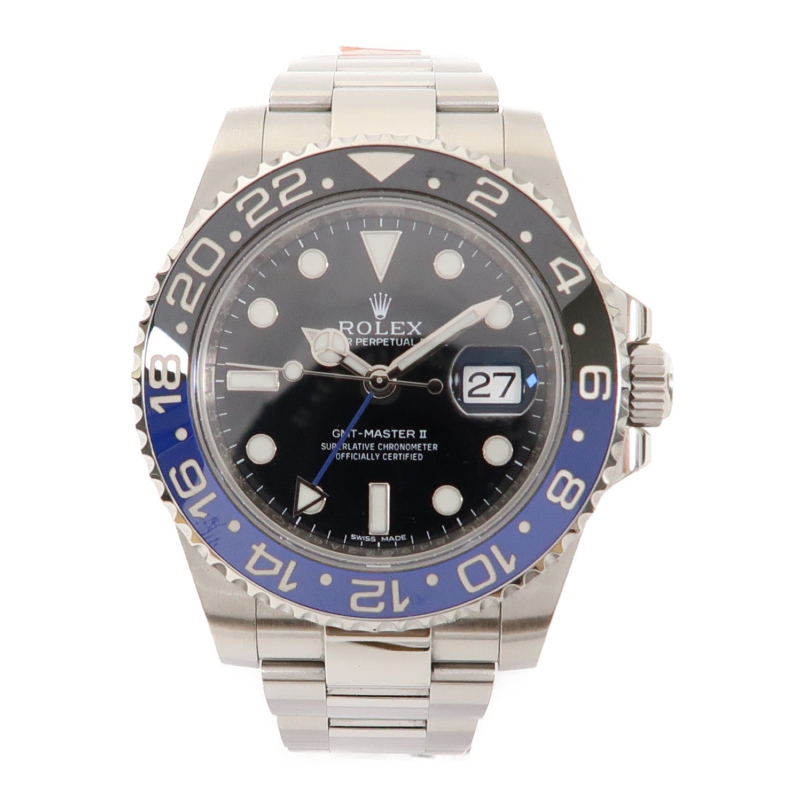 ROLEX GMT MasterⅡ不鏽鋼手錶自動機芯黑色