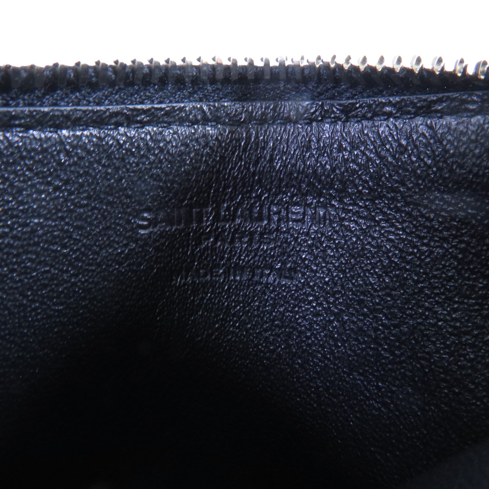 SAINT LAURENT YSL SHW Card Case Card Holder 458583 Calfskin Leather
