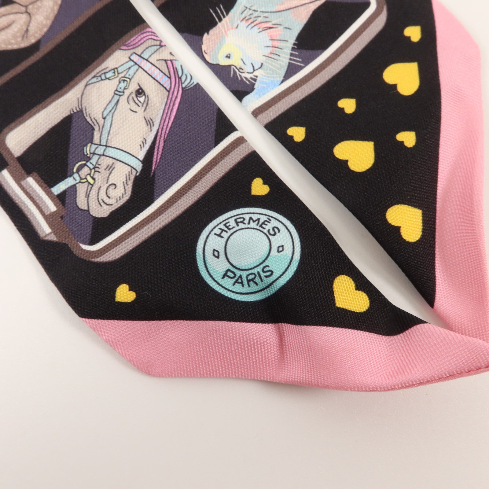 HERMES 絲質Twilly絲巾