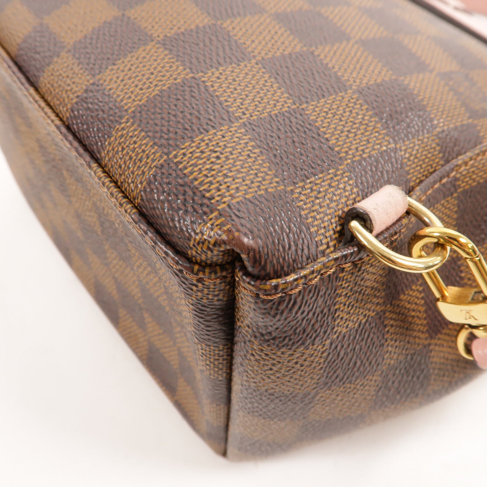 LOUIS VUITTON Damier Ebene Clapton Backpack金扣背包