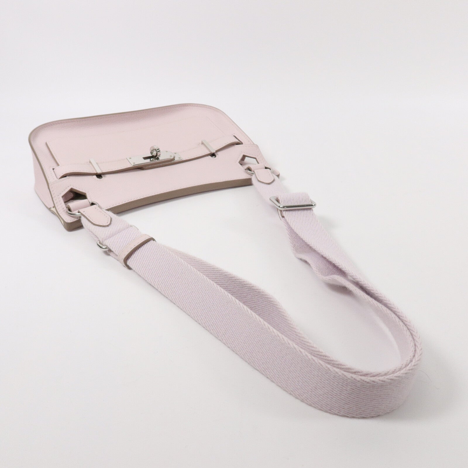 HERMES Evercolor皮革Mini Jypsiere肩背袋Rose Darling