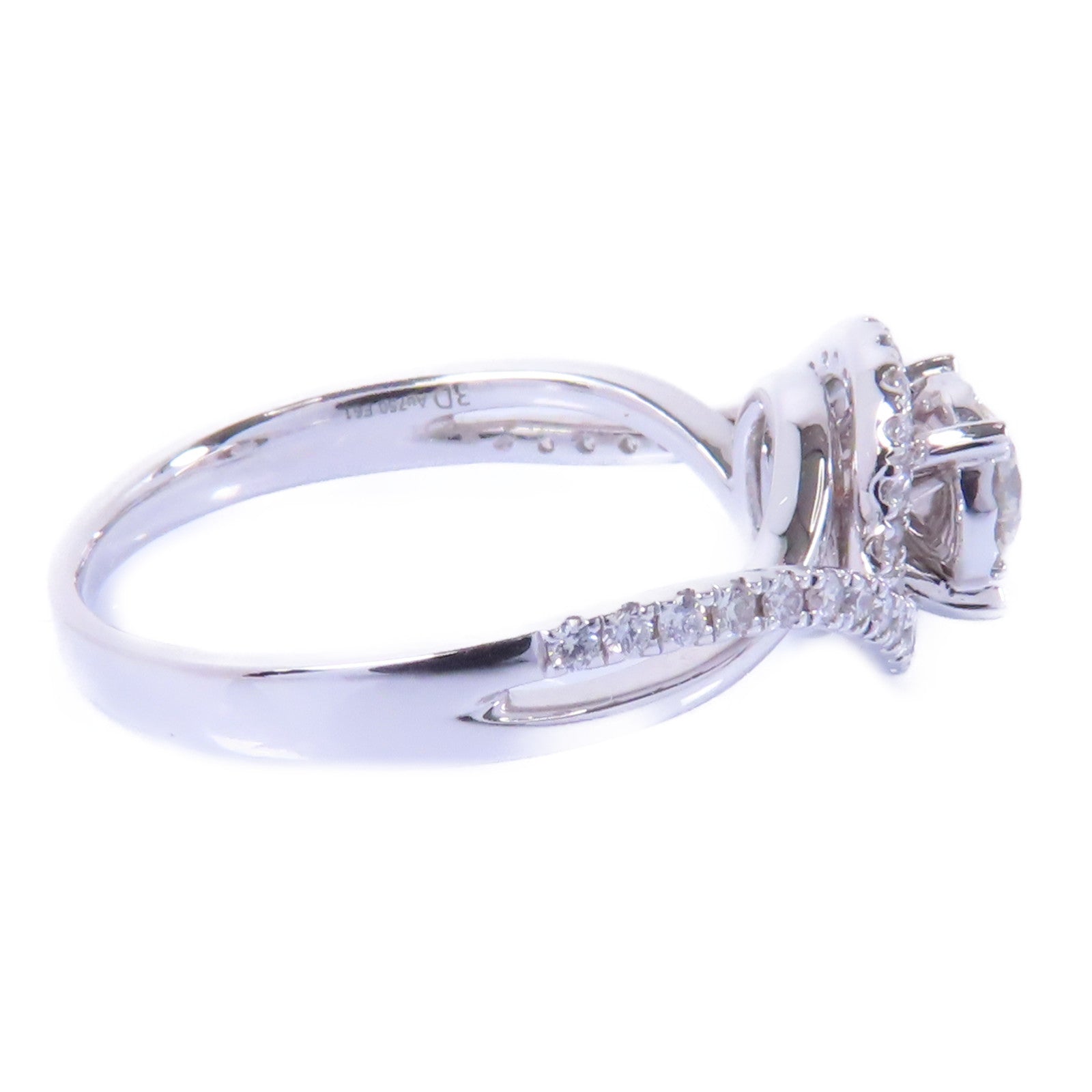 JEWELRY 18K白金Diamond Ring 0.31ct/0.242ct鑽石戒指US#6.5
