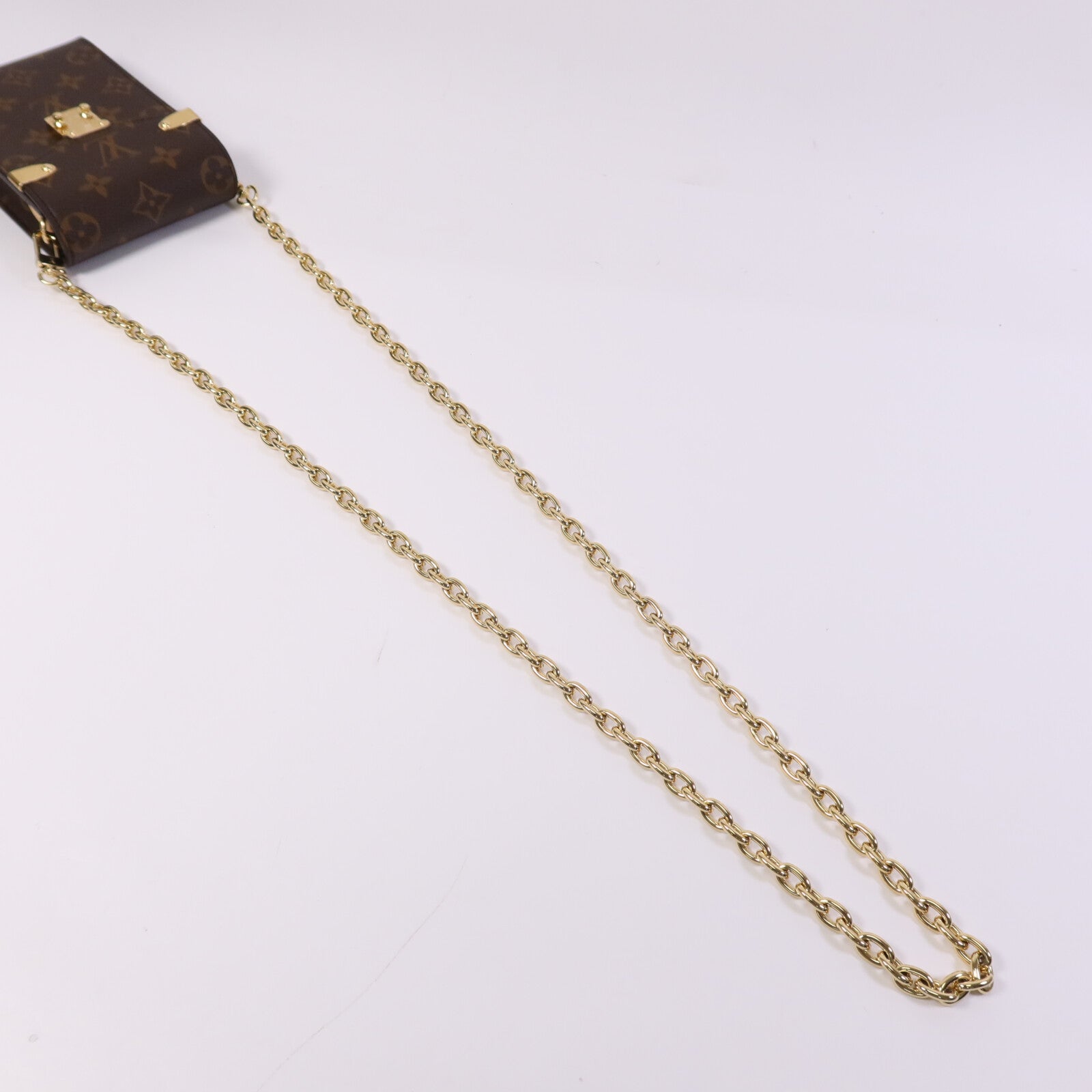 LOUIS VUITTON Monogram Phone Pouch Metis金扣鏈帶肩背袋
