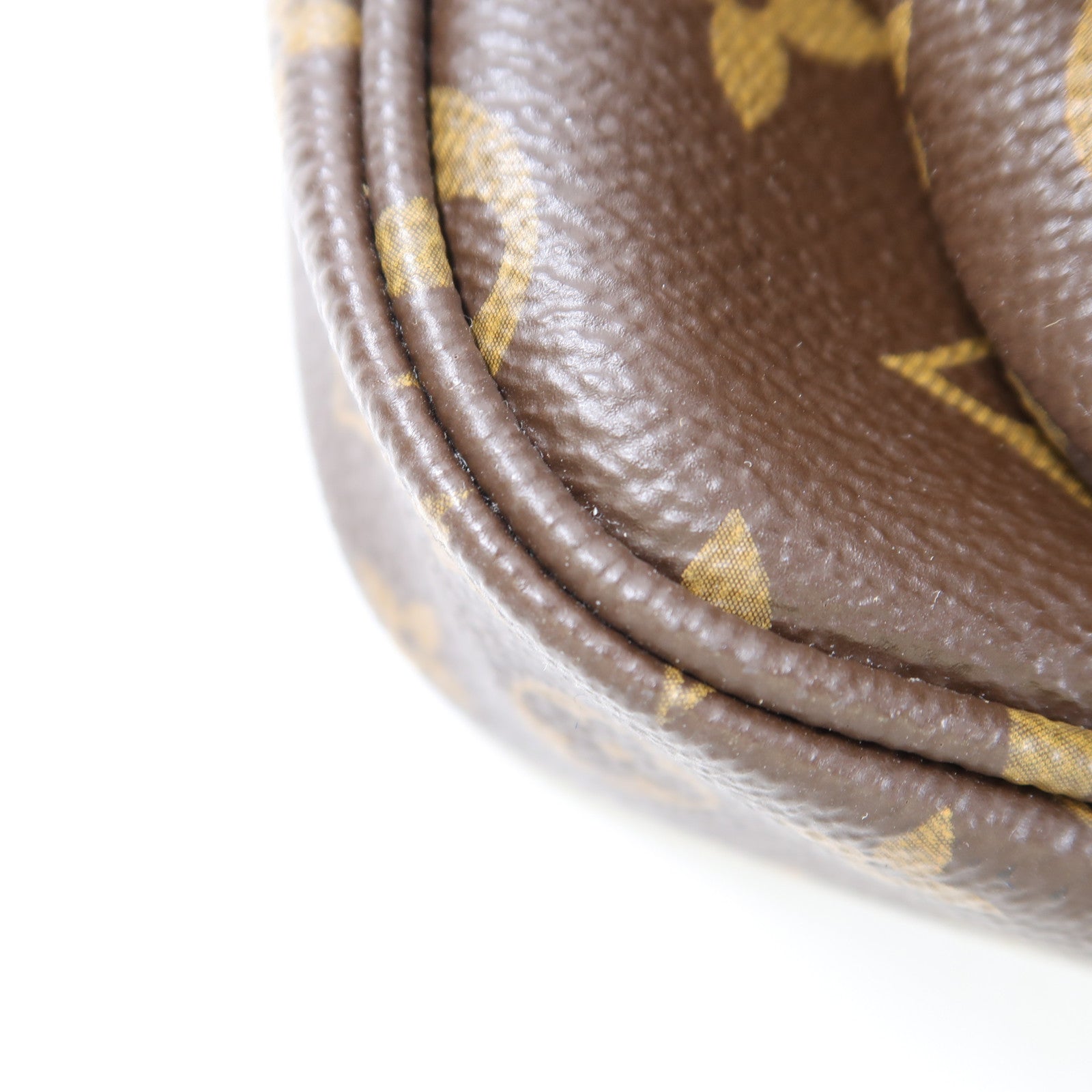LOUIS VUITTON Monogram POCHETTE ACCESSOILES 金扣肩背袋啡色