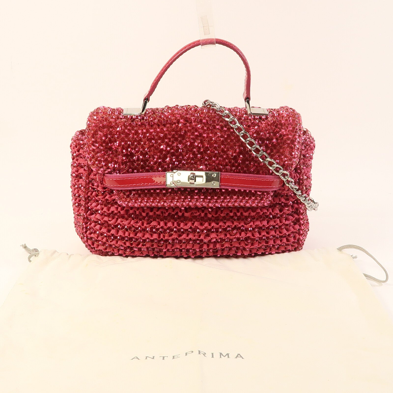 ANTEPRIMA PVC 2 Way Shoulder銀扣手挽肩背兩用袋