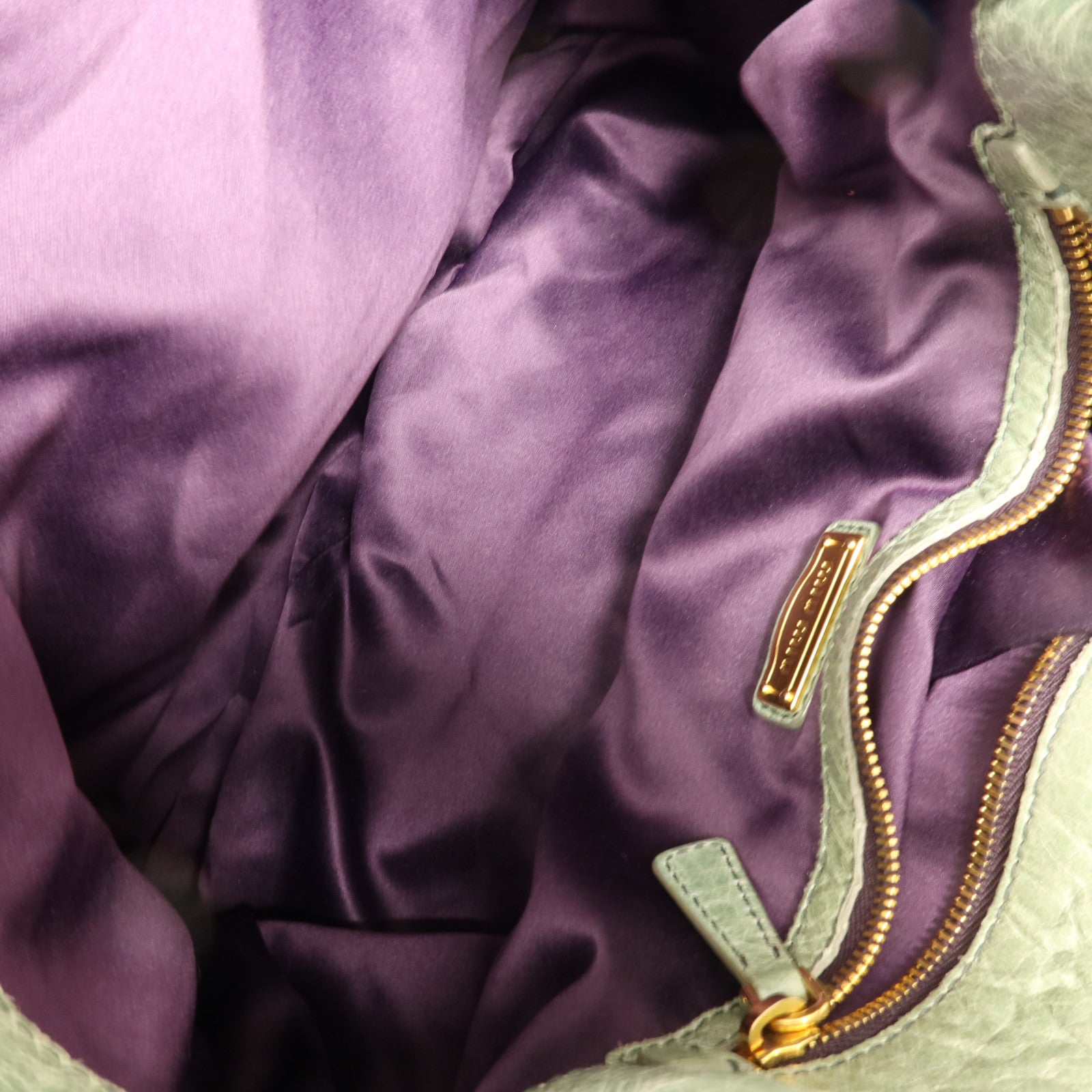 Miu Miu 牛皮皮革2 Way Shoulder金扣手挽肩背兩用袋