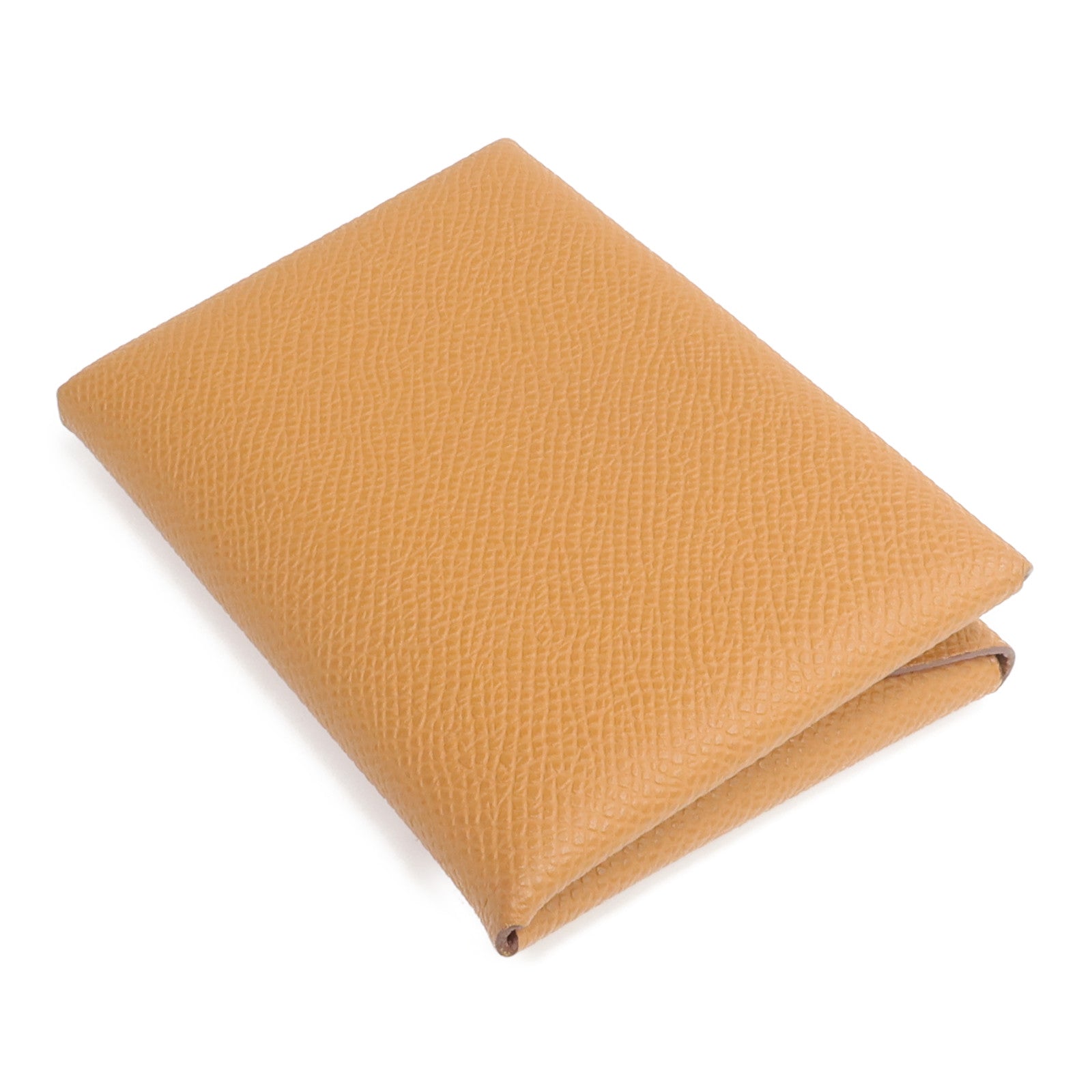 HERMES Epsom皮革Calvi Duo卡片套Gold