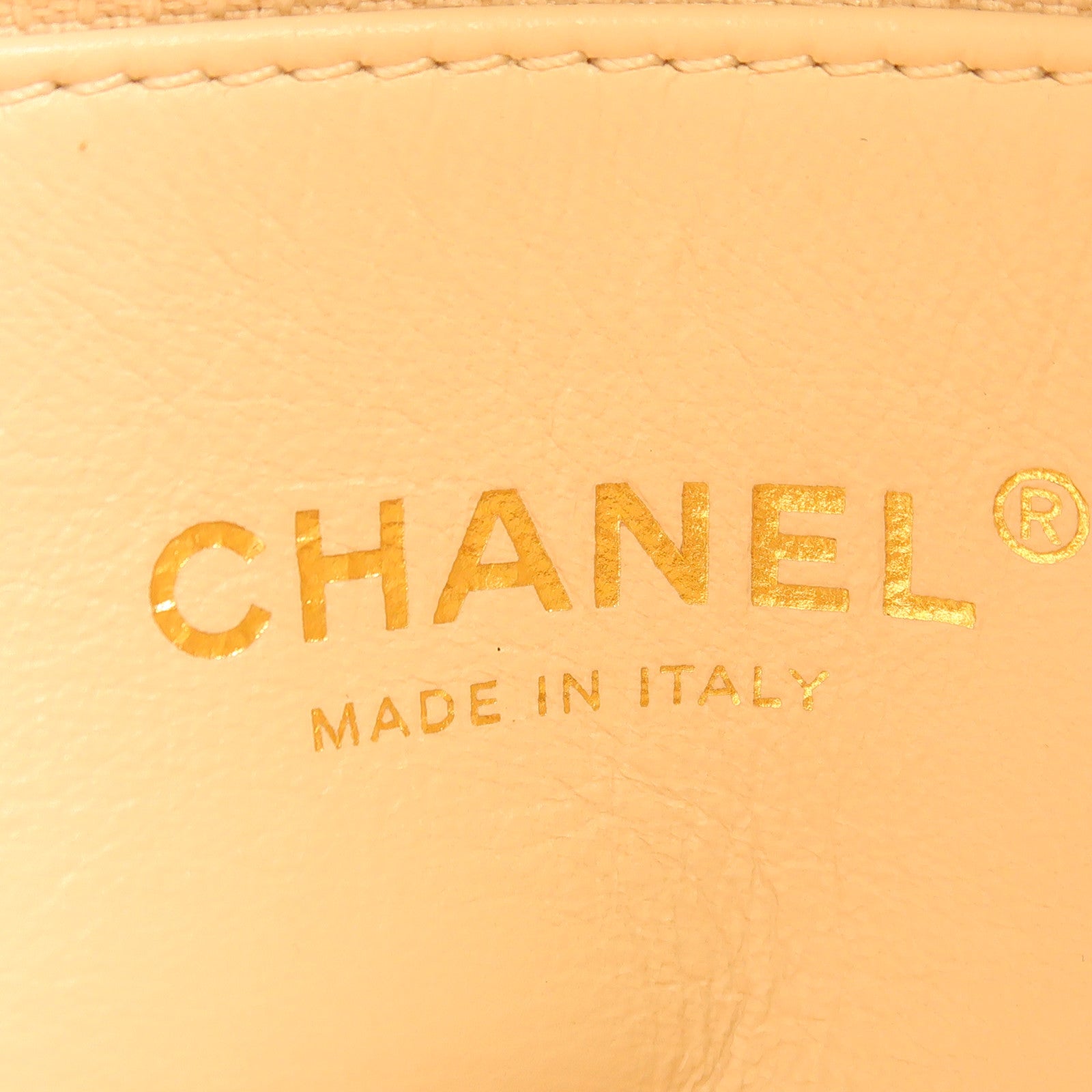 CHANEL 羊皮皮革Shoulder Bag 金扣鏈帶肩背袋