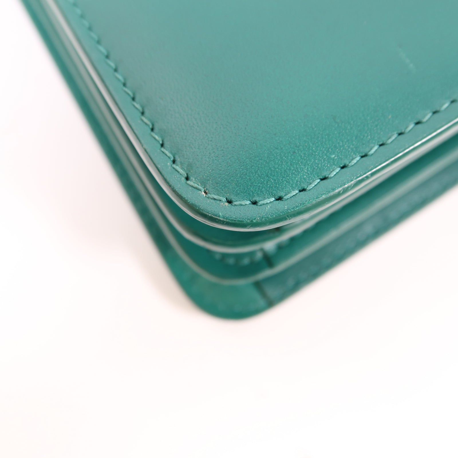 BVLGARI 【激減優惠】牛皮皮革/魔鬼魚皮革Serpenti Forever金扣手挽肩背兩用袋綠色