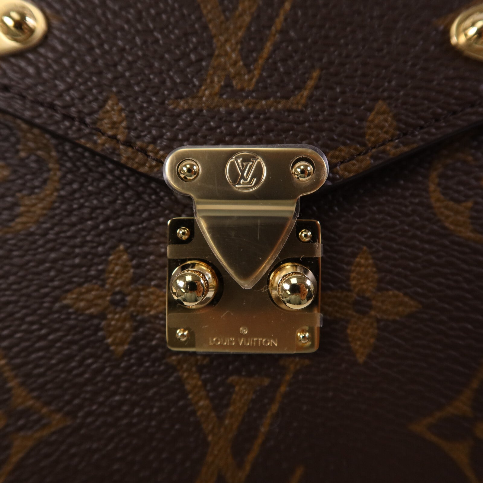 LOUIS VUITTON Monogram Phone Pouch Metis金扣鏈帶肩背袋