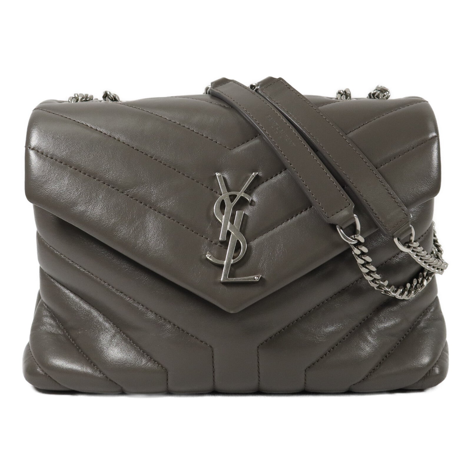 YVES SAINT LAURENT 牛皮皮革Lou Lou Small鏈帶肩背袋