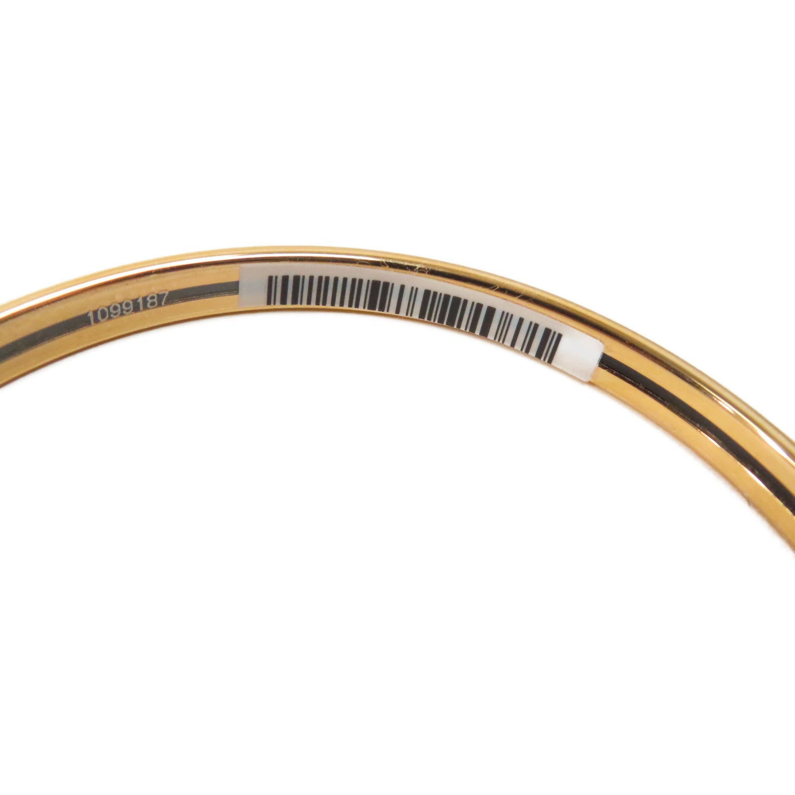 HERMES 琺瑯Uni Bangle金扣手鐲Beige De Weimar