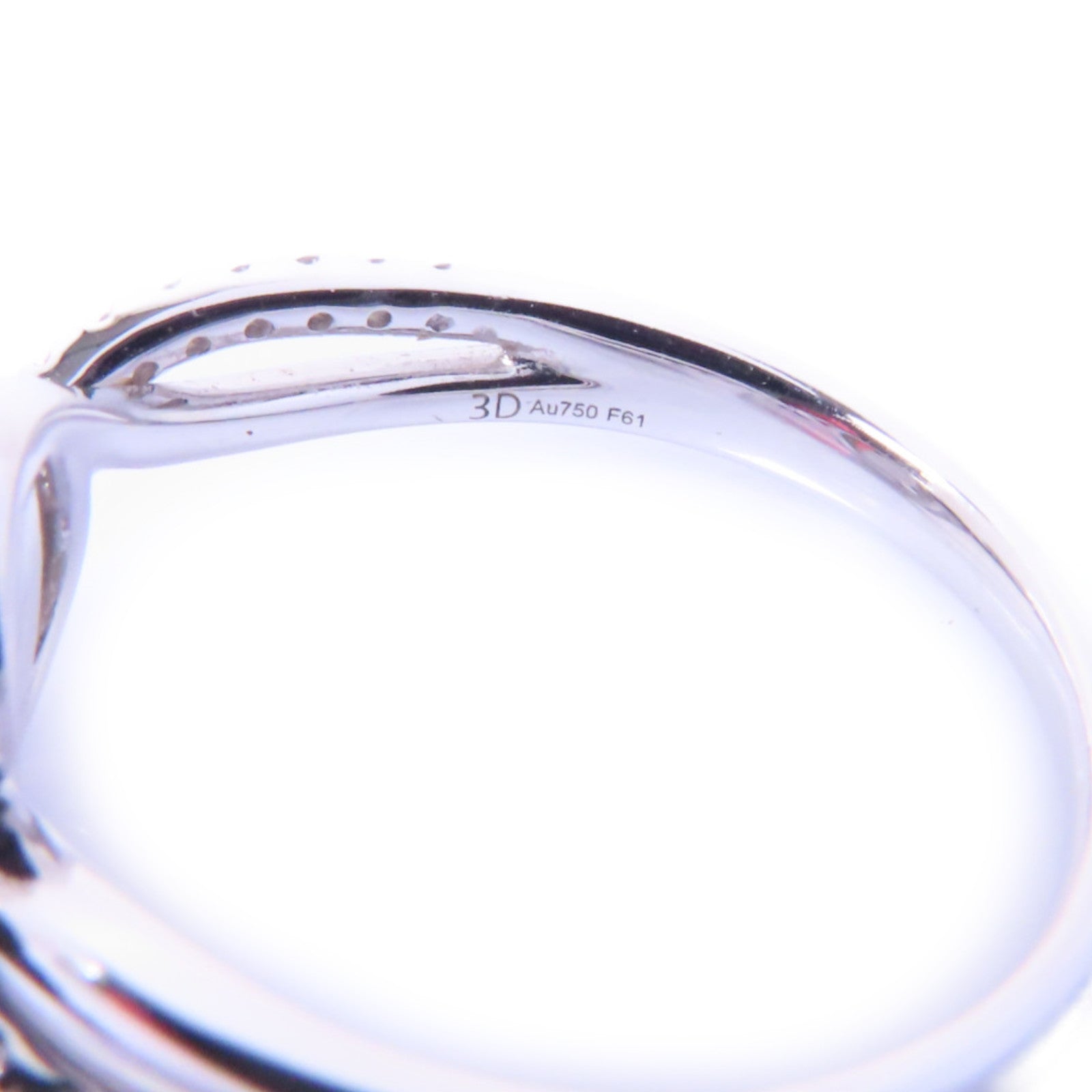 JEWELRY 18K白金Diamond Ring 0.31ct/0.242ct鑽石戒指US#6.5