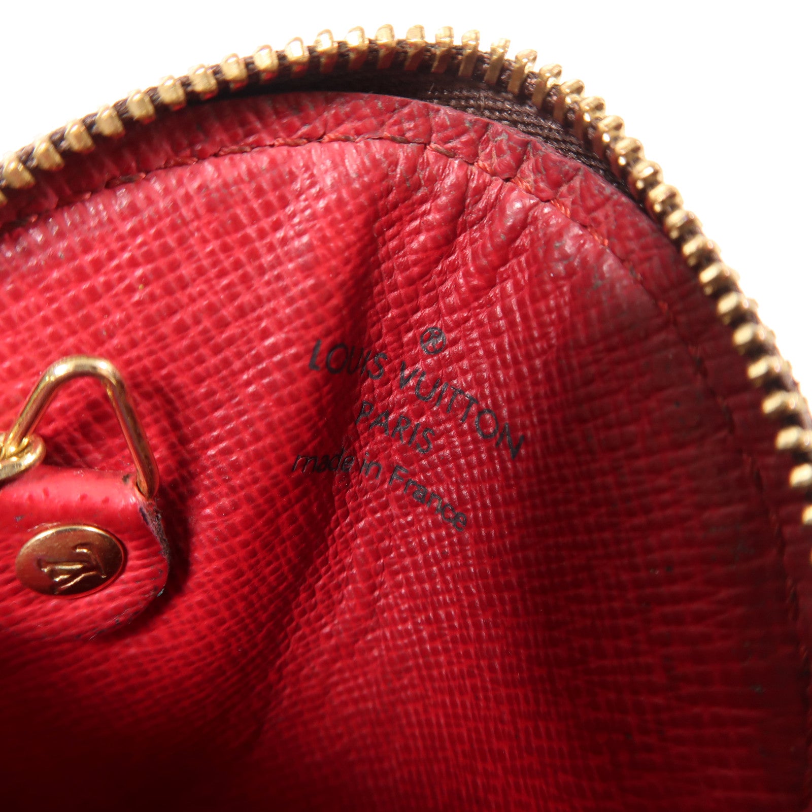 LOUIS VUITTON Monogram Cherry Coin Case金扣零錢包啡色/紅色