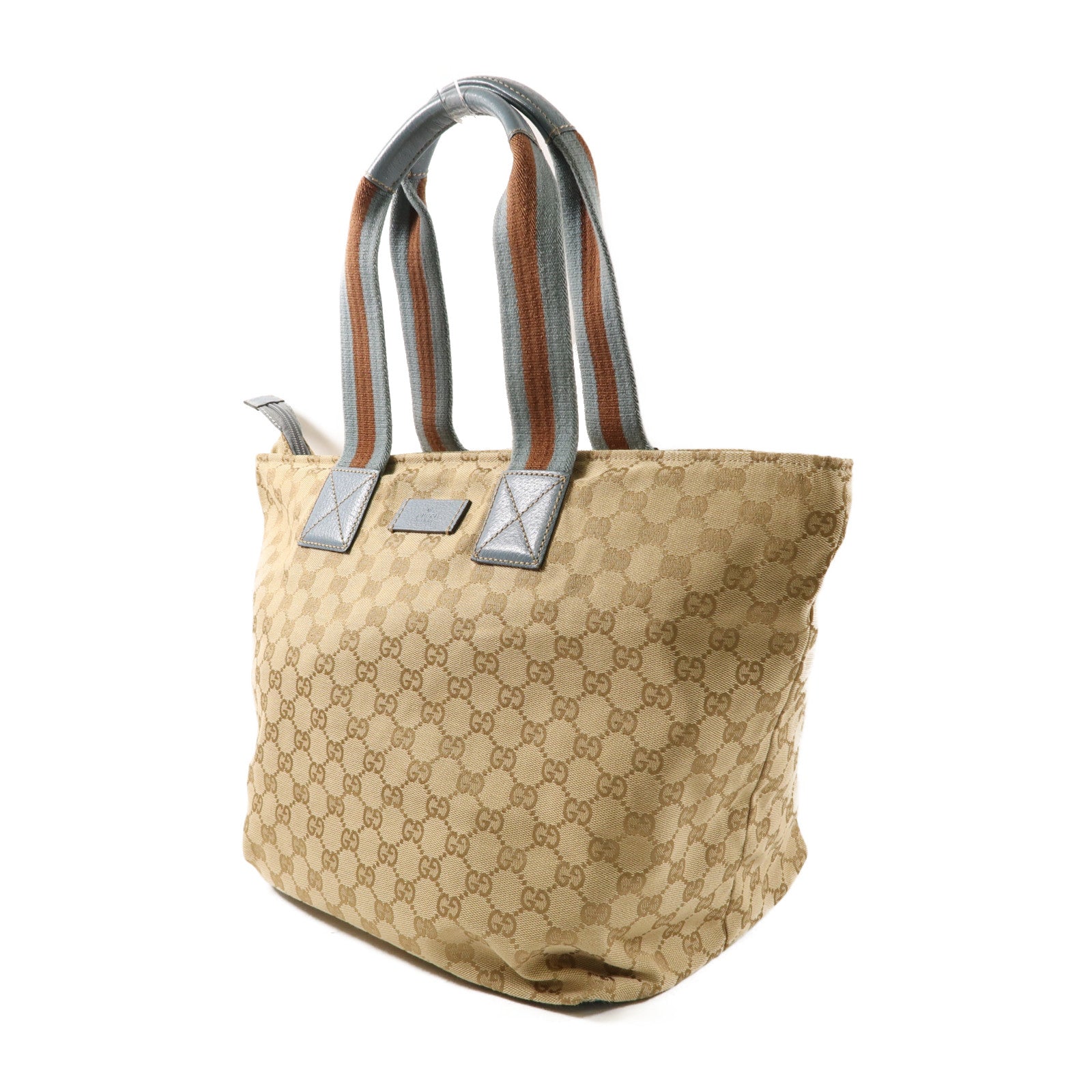 GUCCI 帆布Shoulder Bag肩背袋棕色