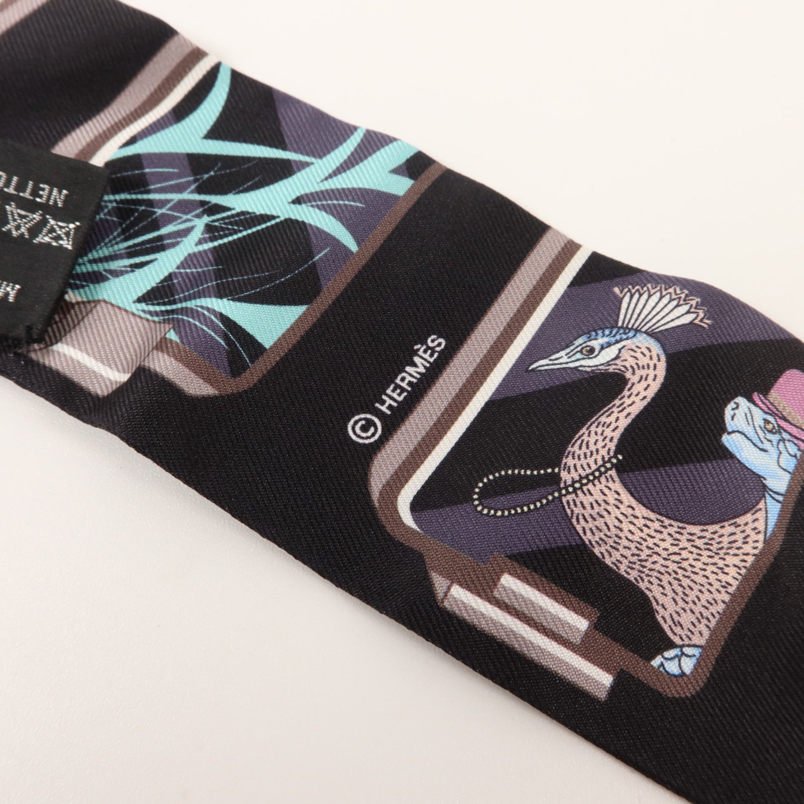 HERMES 絲質Twilly絲巾