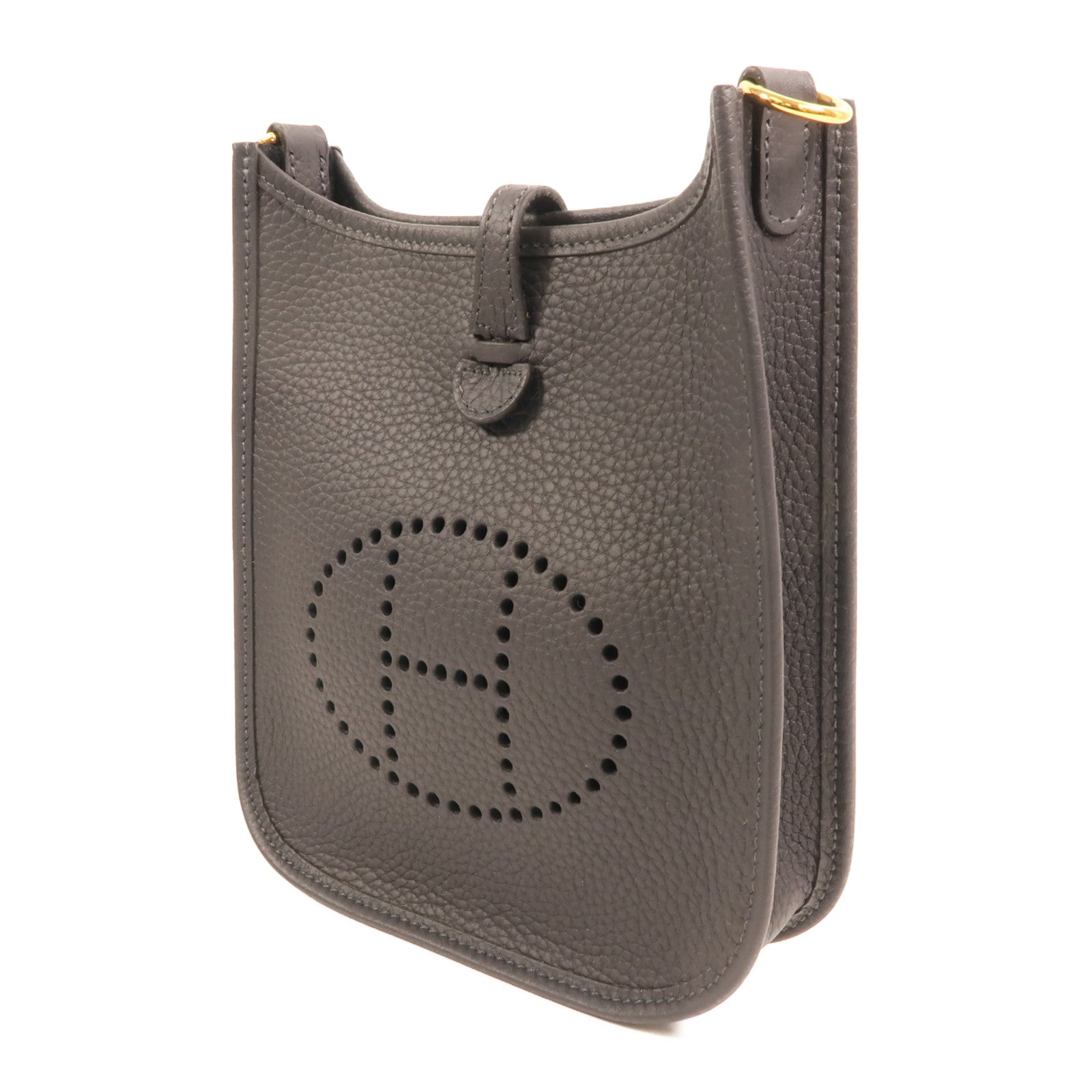 HERMES Clemence皮革Evelyne TPM金扣肩背袋Caban