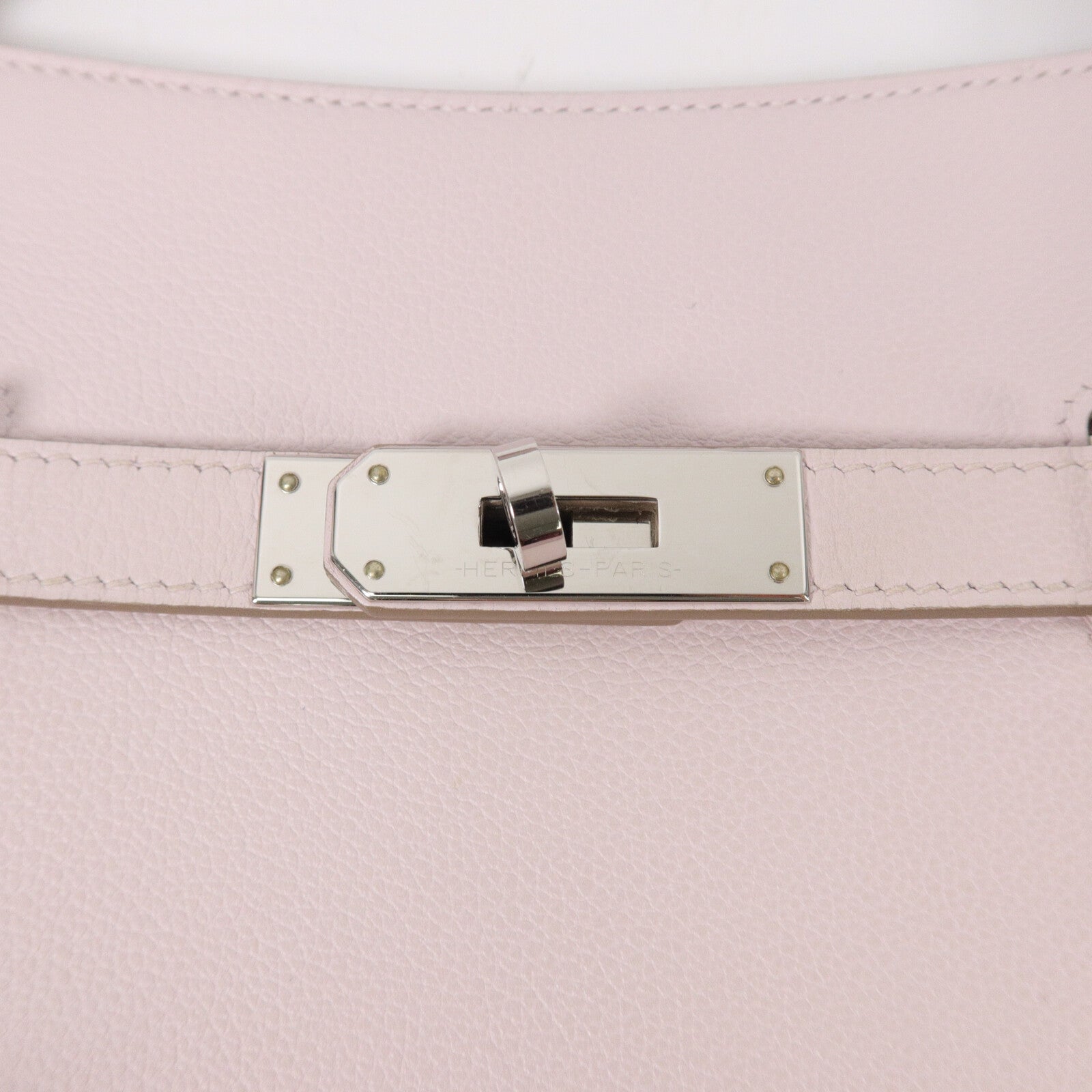 HERMES Evercolor皮革Mini Jypsiere肩背袋Rose Darling
