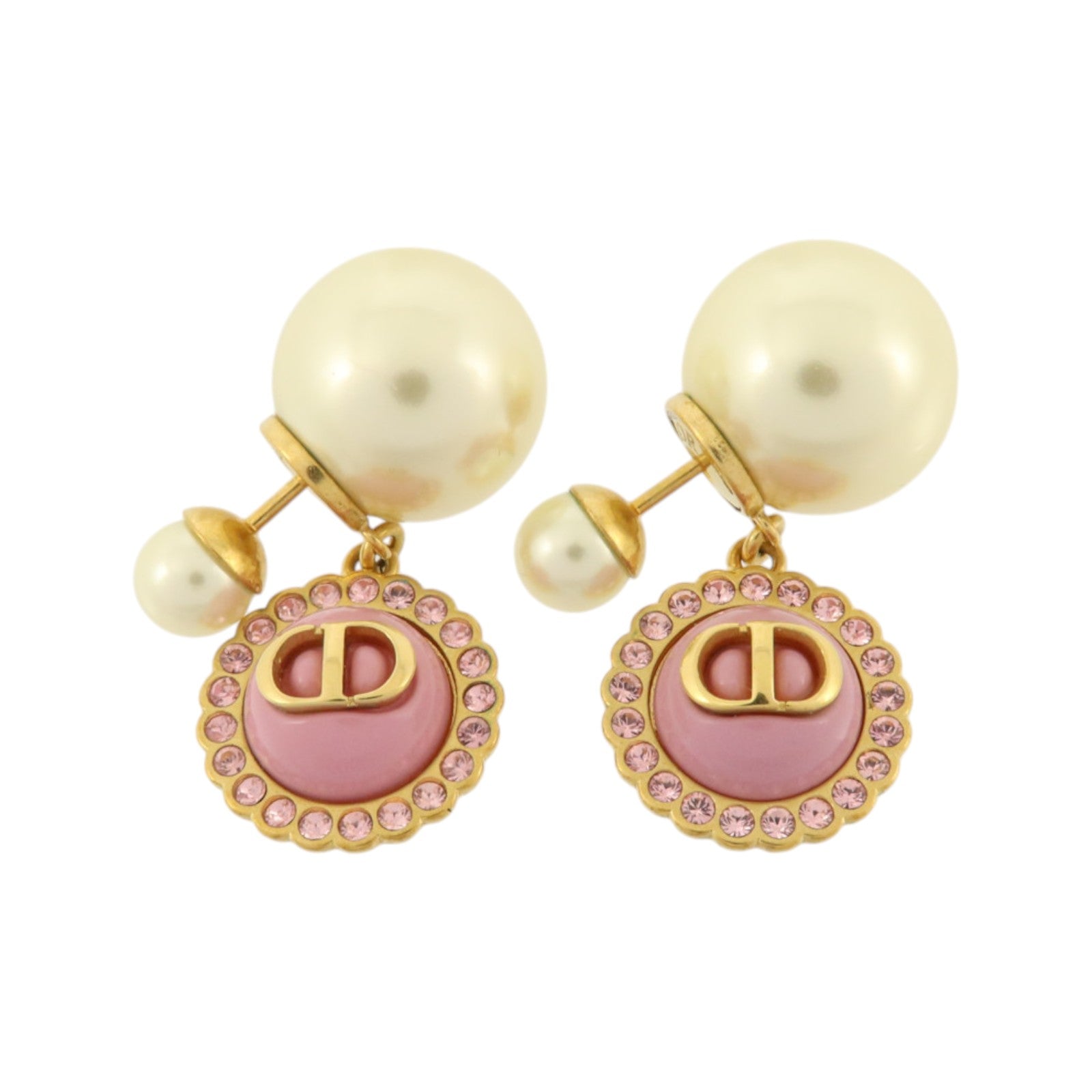 Dior 金屬/PVC Tribales Earrings耳環