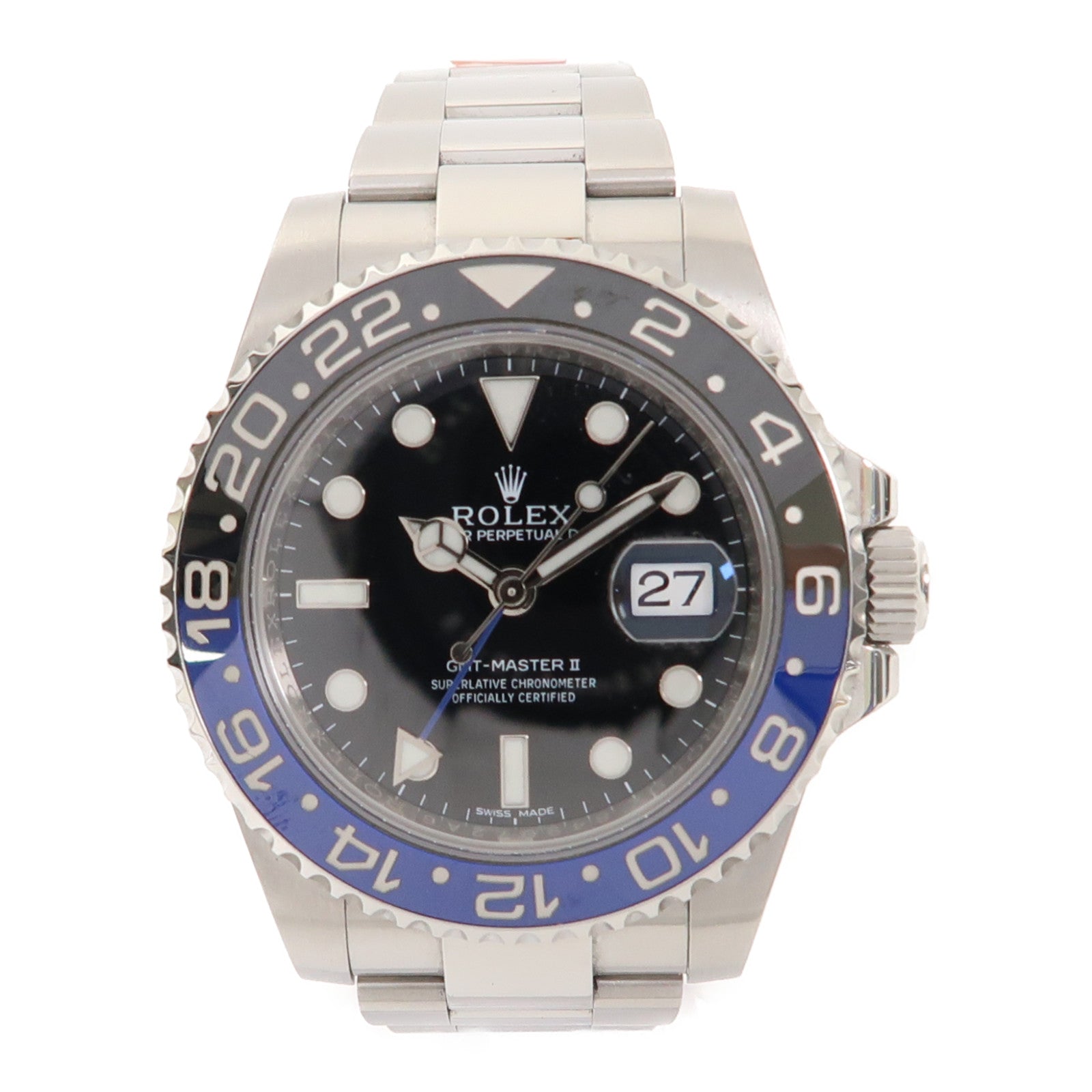 ROLEX GMT MasterⅡ不鏽鋼手錶自動機芯黑色