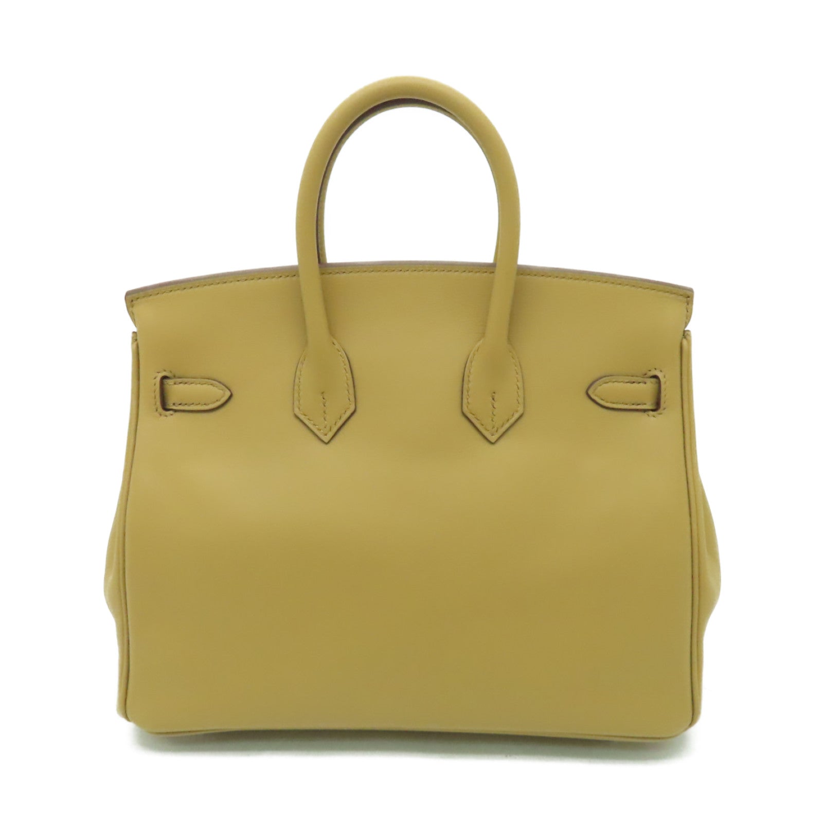 HERMES **【激減優惠】Swift皮革Birkin 25銀扣手挽袋Biscuit米色