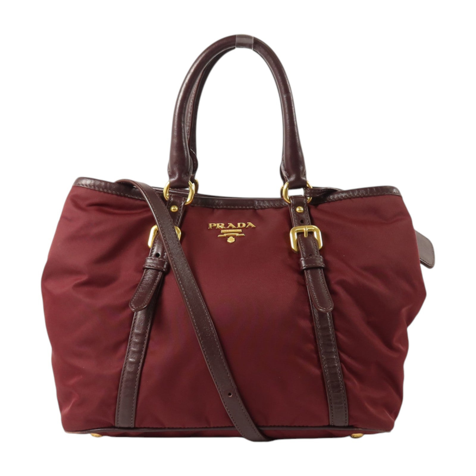 PRADA 尼龍2Way Shoulder金扣肩背袋